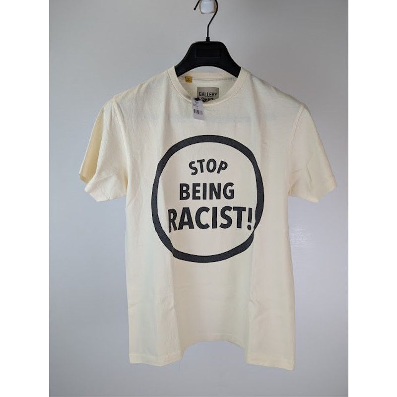 Gallery Dept. o1rshd1 Q:2 / Stop Being Racist T-Shirt in Cream / Neutrals Size US S / EU 44-46 / 1 - 9 Thumbnail