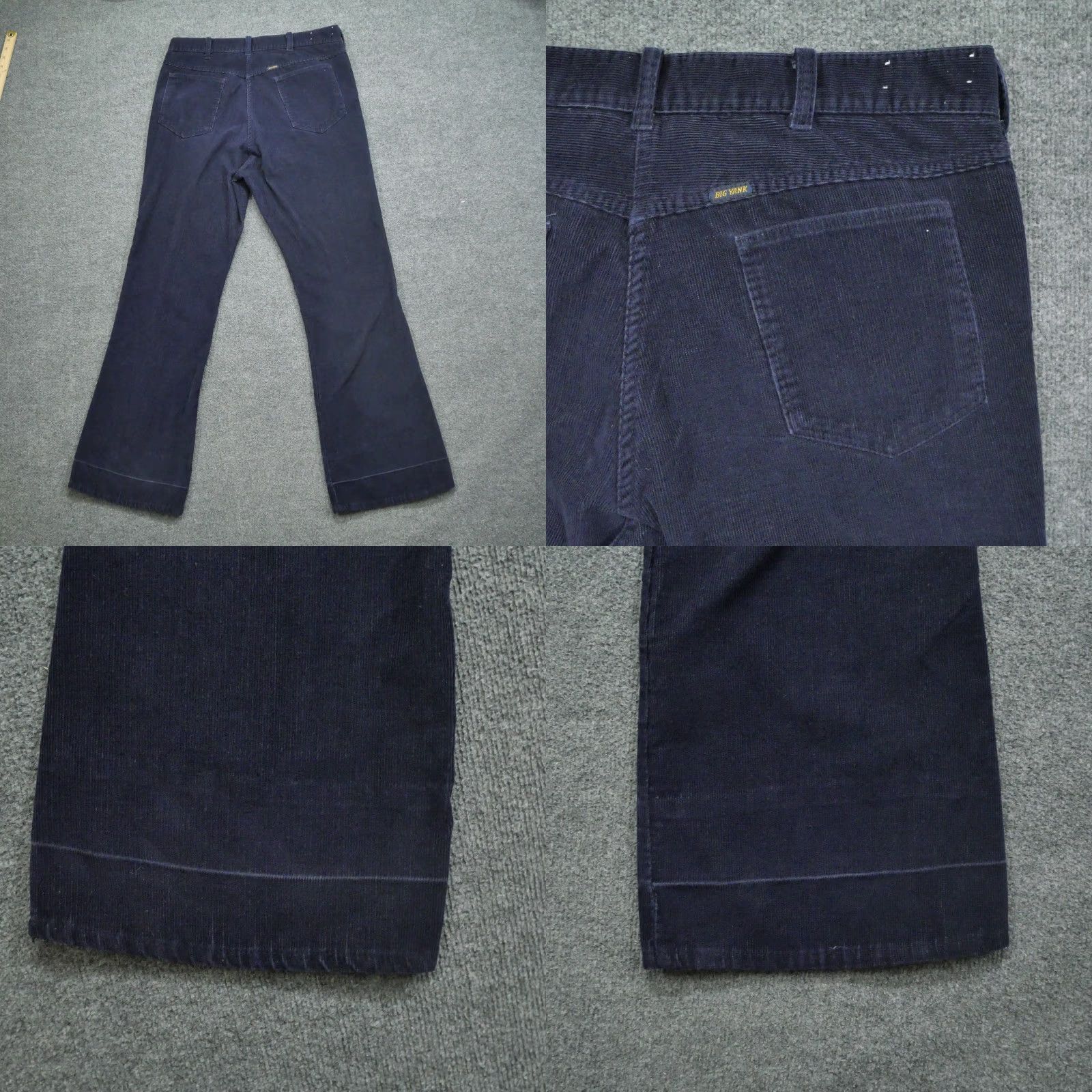 Vintage VINTAGE Big Yank Pants Mens 36x32 Blue Corduroy Bootcut Western 70s 80s 90s Outdoor Khakis Mens Size US 36 / EU 52 - 9 Thumbnail