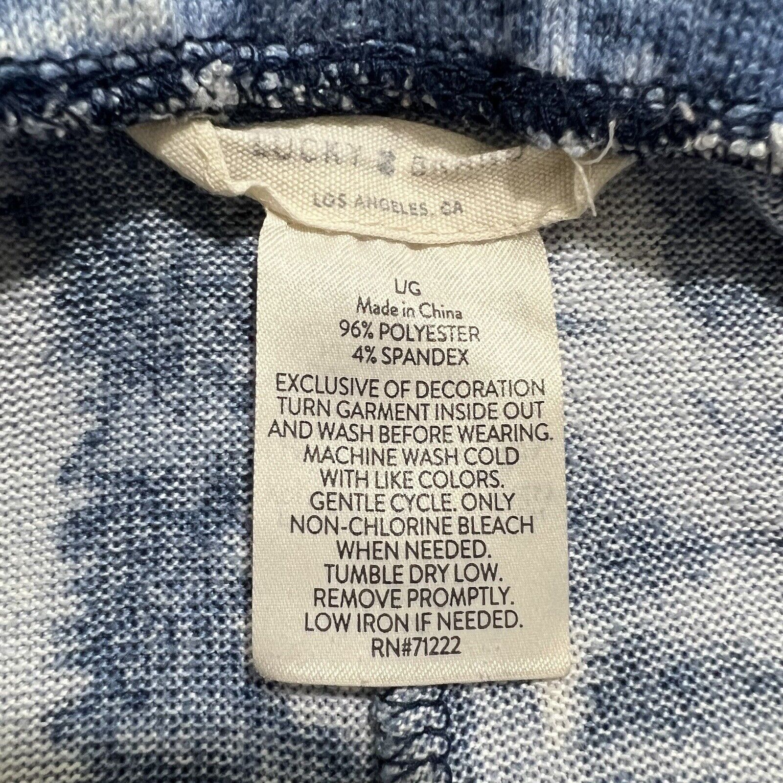 Lucky Brand Lucky Brand Sleep Shorts Light Blue Tie Dye Loungewear Size 34" / US 12 / IT 48 - 4 Thumbnail