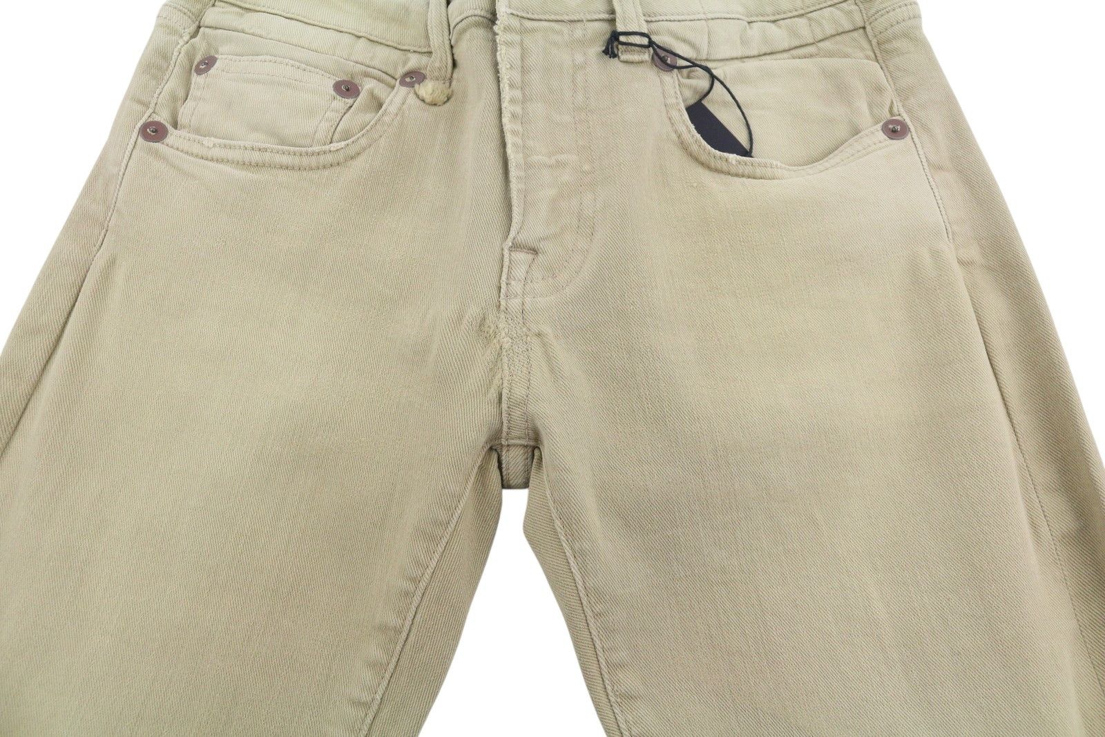 R13 BOY STRAIGHT 27 Khaki Stretch Cropped Jeans 89843 Size 27" / US 4 / IT 40 - 13 Thumbnail
