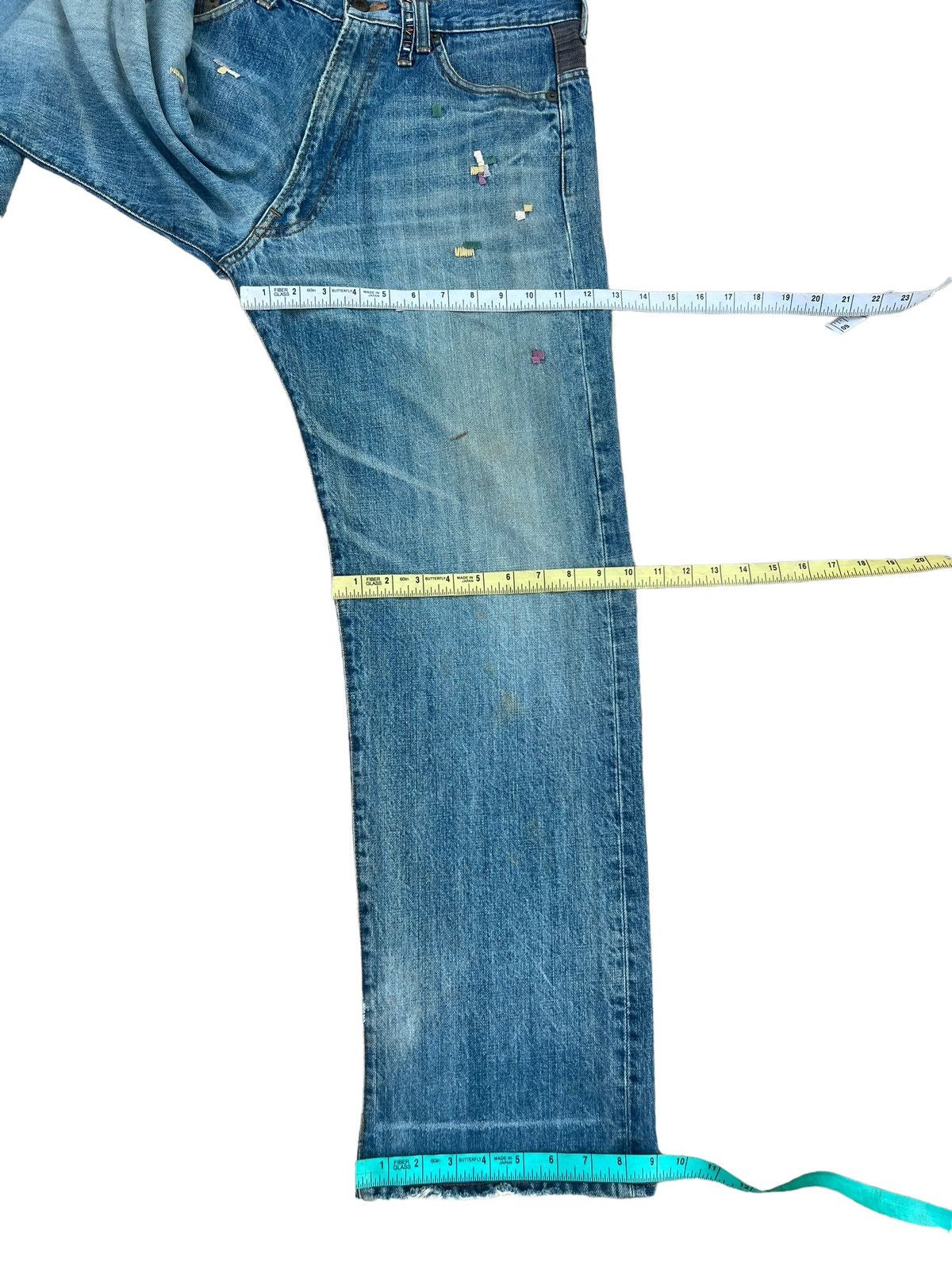 wjk SHAPEL Japan Embroidery Decorated Patchwork Distressed Size US 34 / EU 50 - 4 Thumbnail