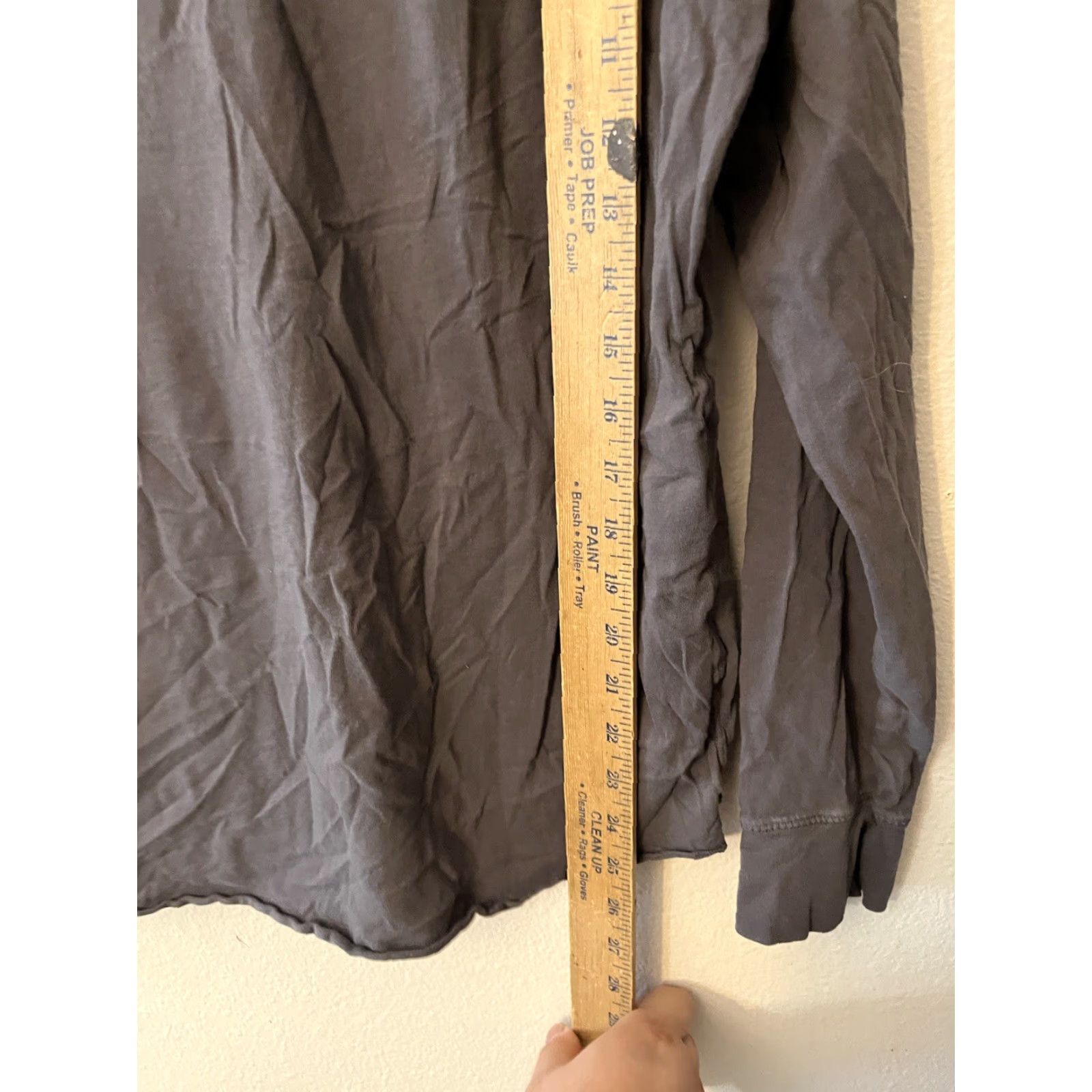 Gap Gap Henley Pullover Shirt Men S Charcoal Gray Long Sleeve Size US S / EU 44-46 / 1 - 4 Thumbnail