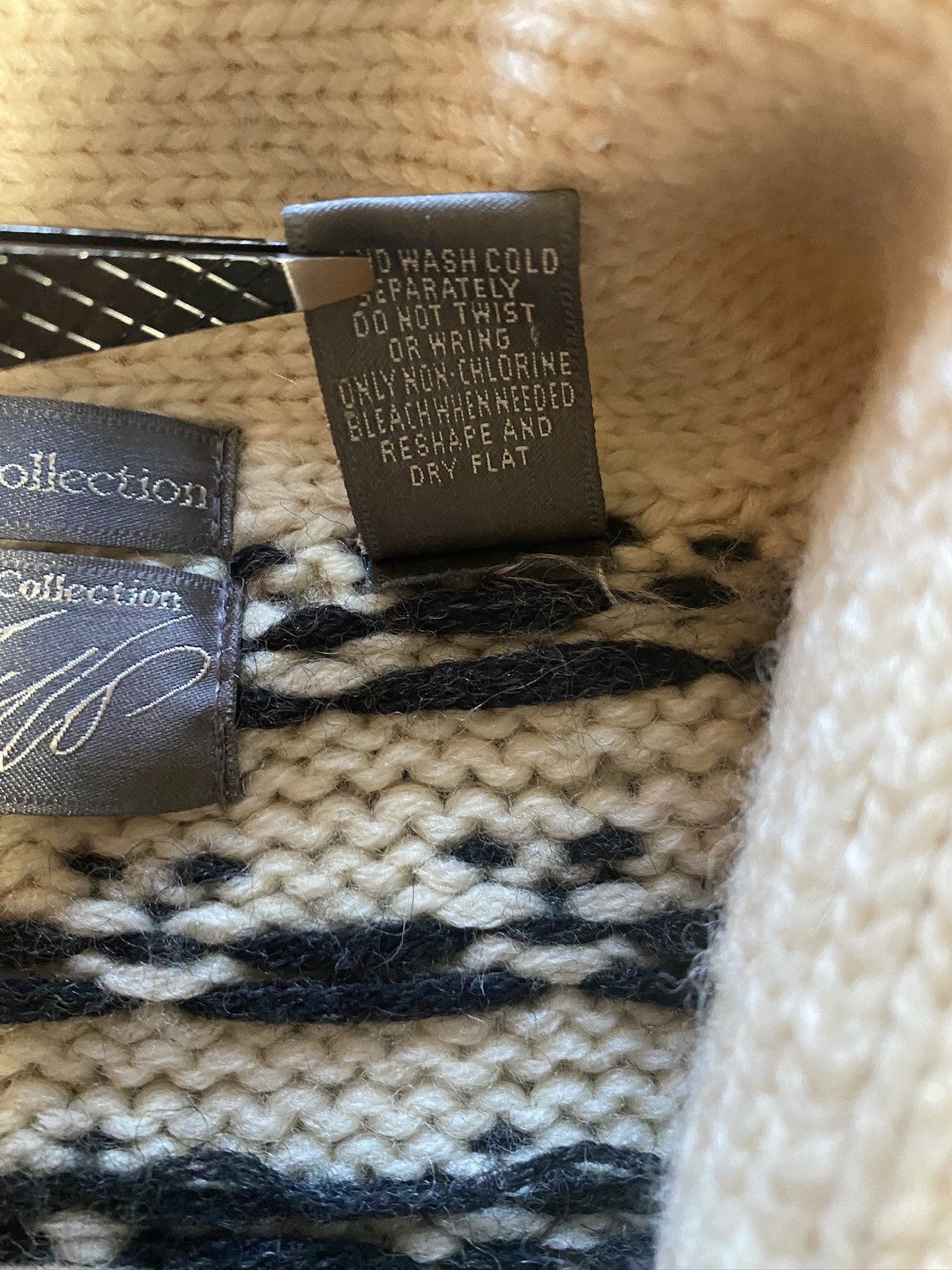 Lord & Taylor Vintage 90’s Lord & Taylor Wool Cowl Neck Cardigan Sweater Size US M / EU 48-50 / 2 - 6 Thumbnail