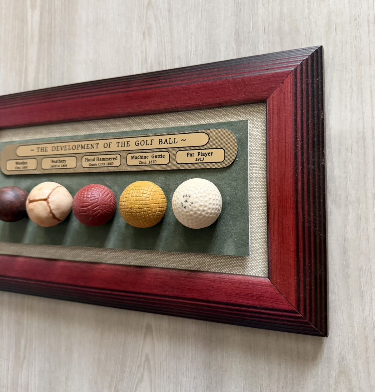 Vintage Vintage The Development Of The Golf Ball Framed 3D Wall Size ONE SIZE - 4 Thumbnail