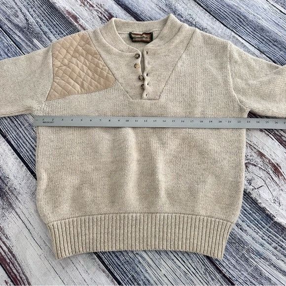 Other Vintage Remington Wool Blend Beige Knit Sweater Size US L / EU 52-54 / 3 - 7 Thumbnail
