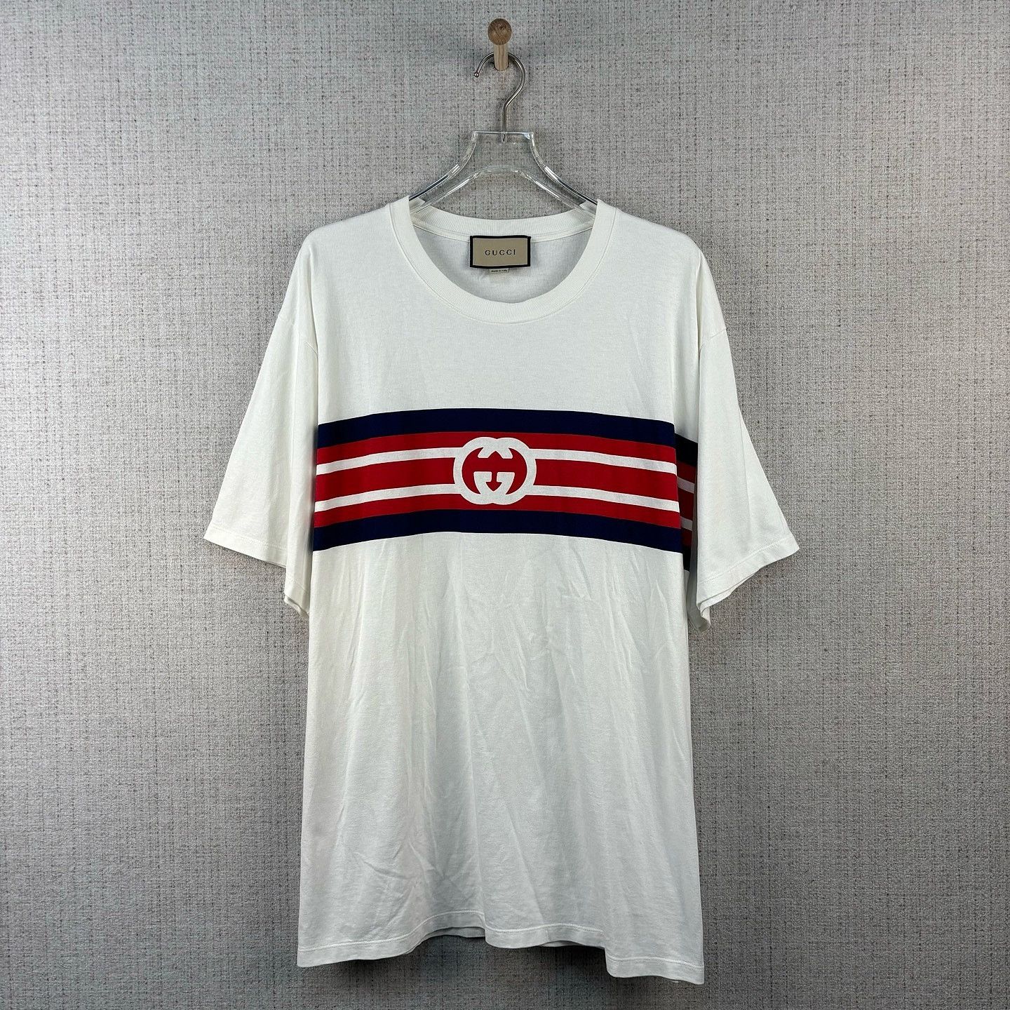 Gucci Gucci Interlocking G Stripe T-Shirt Size XXL Size US XXL / EU 58 / 5 - 1 Thumbnail