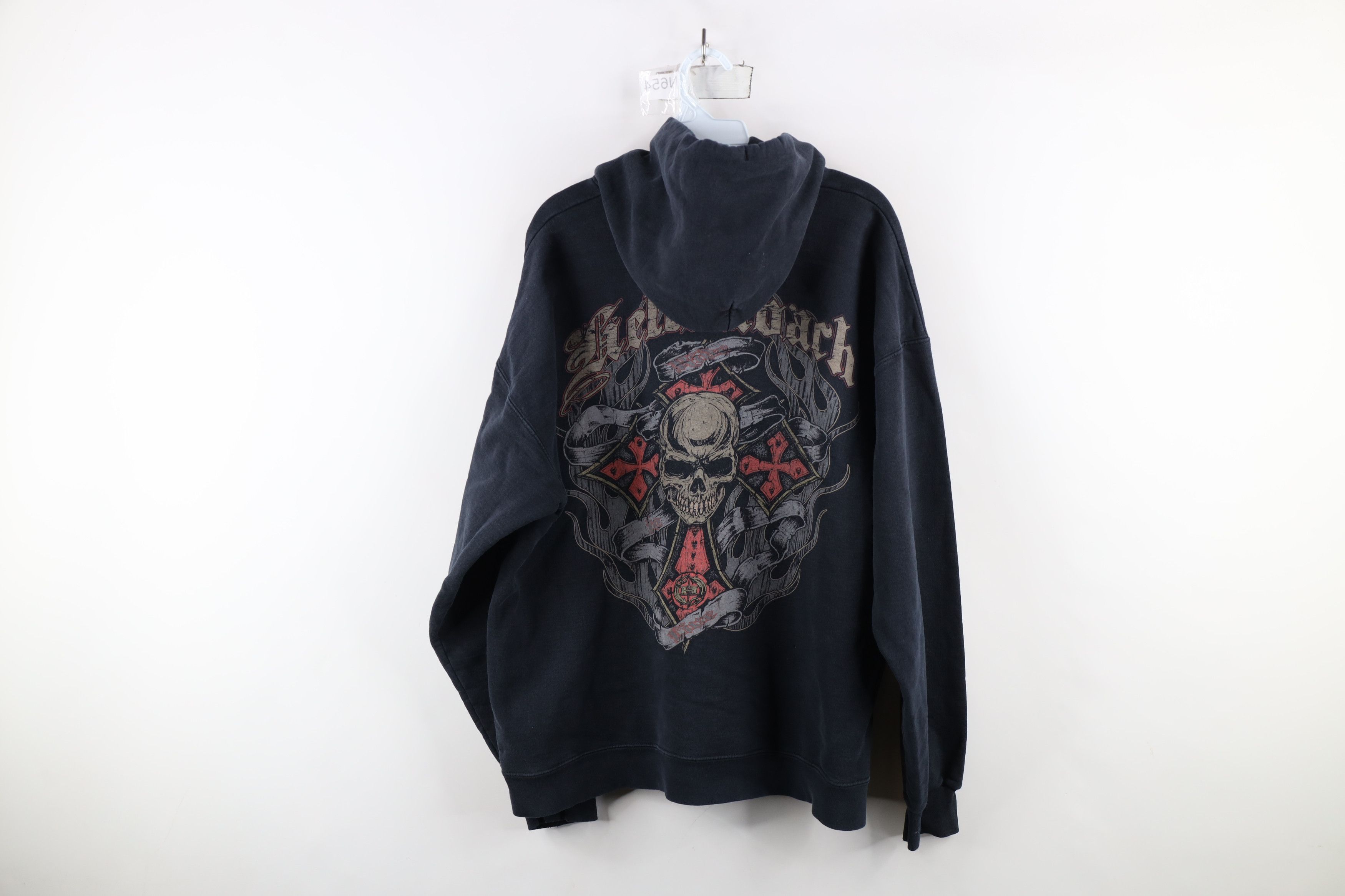 Vintage Vintage 90s Y2K Streetwear Hellanbach Cross Fire Hoodie Size US L / EU 52-54 / 3 - 12 Thumbnail
