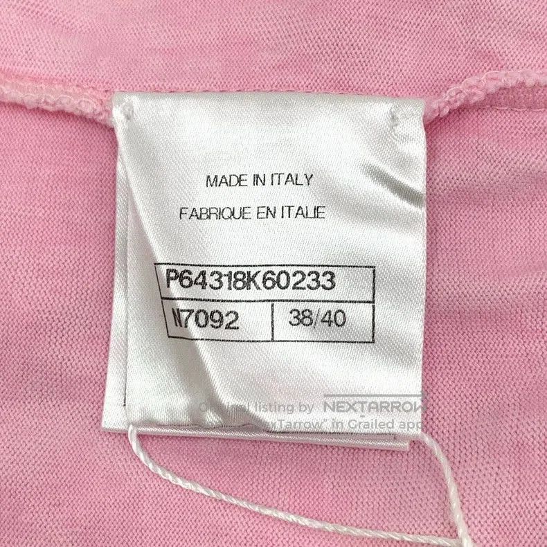 Chanel Chanel Pink Logo Embellished Short Sleeve T. Size XS / US 0-2 / IT 36-38 - 7 Thumbnail