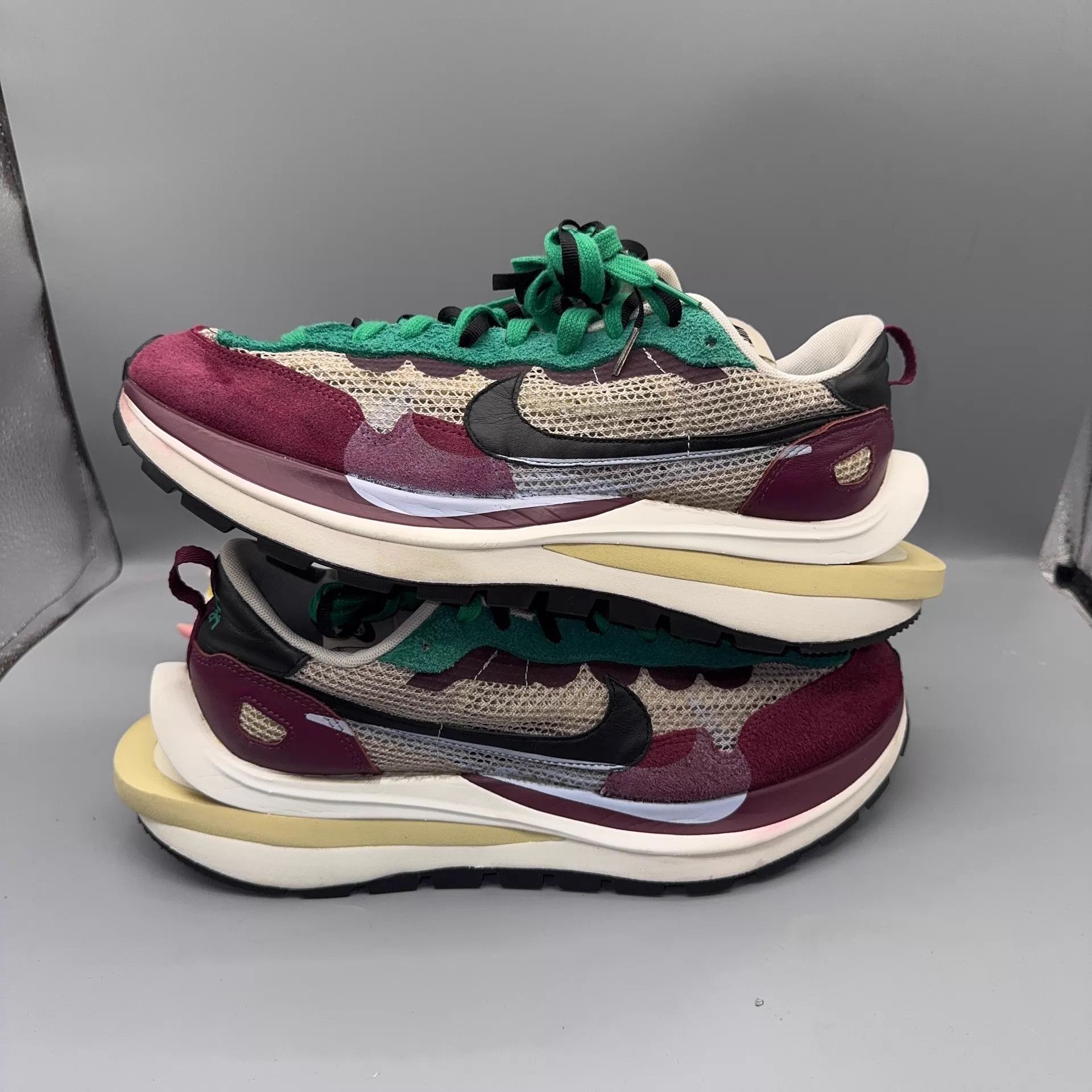 Nike Nike x Sacai VaporWaffle Red/Green 46 Size US 12 / EU 45 - 5 Thumbnail