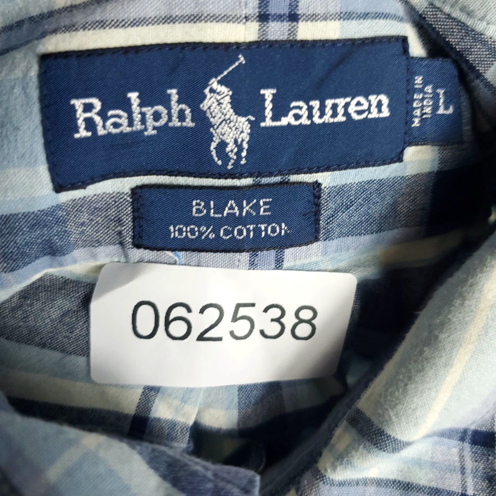 Ralph Lauren Ralph Lauren Shirt Mens Large Blue Plaid Pony Button-Up Long Sleeve Casual Classic Size US L / EU 52-54 / 3 - 8 Thumbnail