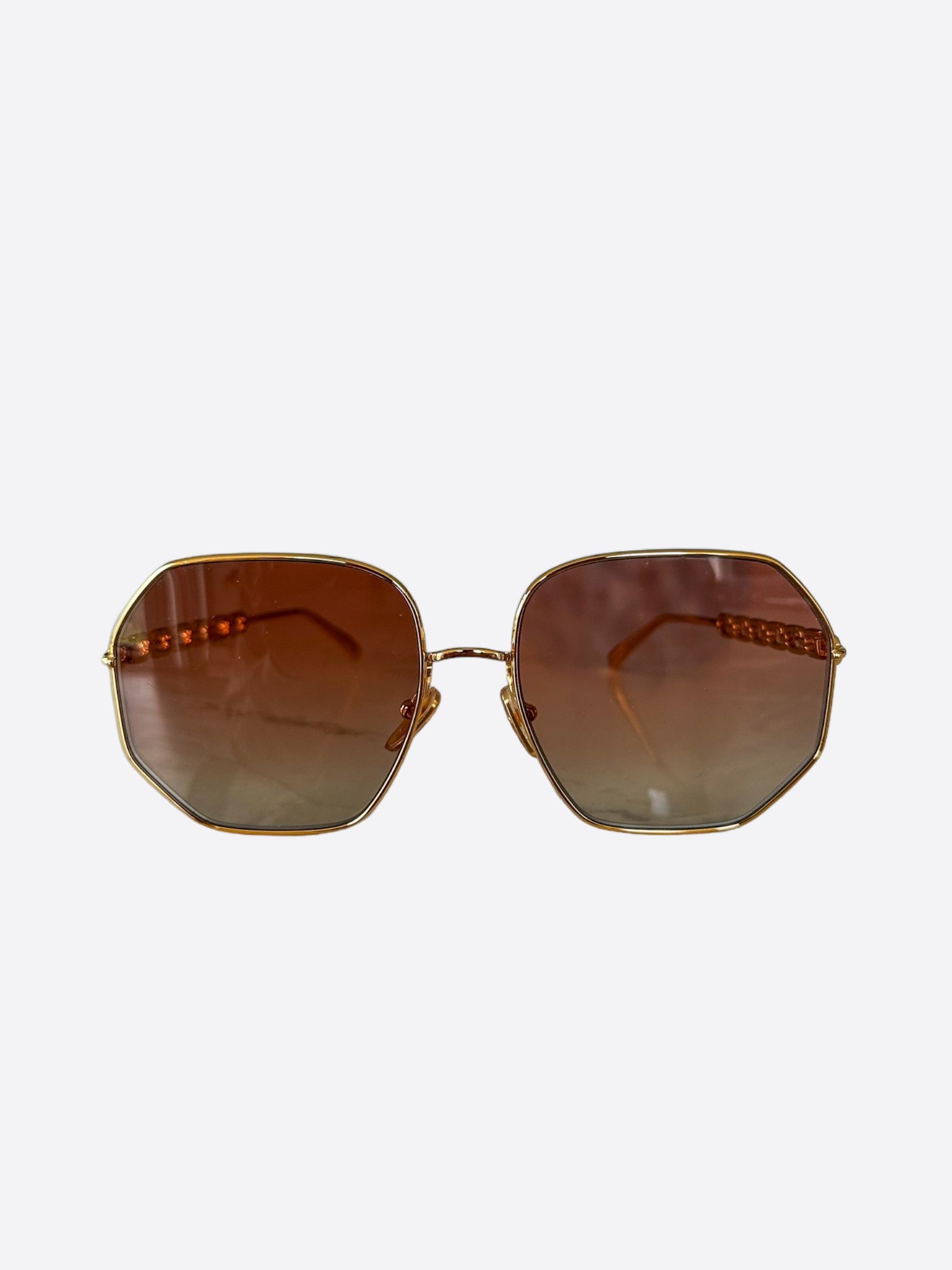 Louis Vuitton Gold Chain Women's Sunglasses