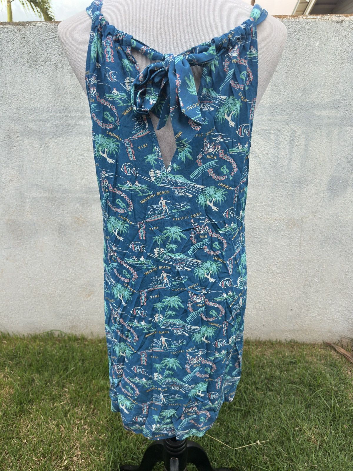 Reyn Spooner New Reyn Spooner One Fine day Tie Neck Women's XS Blue Size XS / US 0-2 / IT 36-38 - 2 Thumbnail
