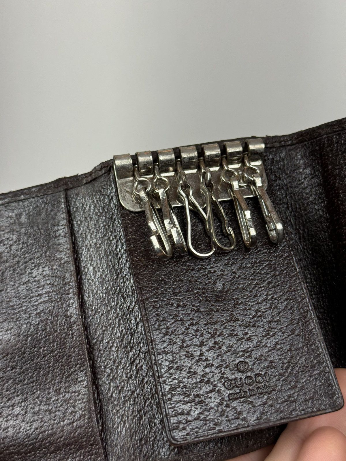 Leather Leather keyholder Gucci GG monogram original item Size ONE SIZE - 3 Thumbnail