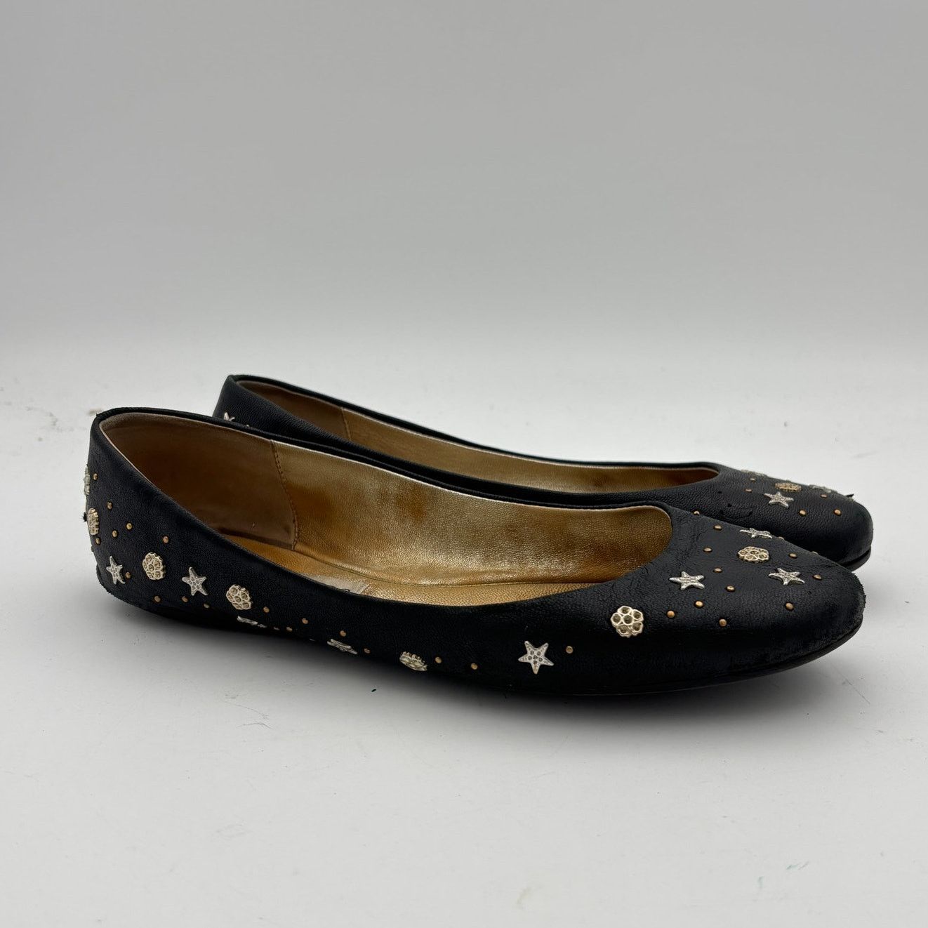 Jimmy Choo Jimmy Choo Star Studded Leather Ballet Flats Women's 40 Size US 10 / IT 40 - 1 Thumbnail