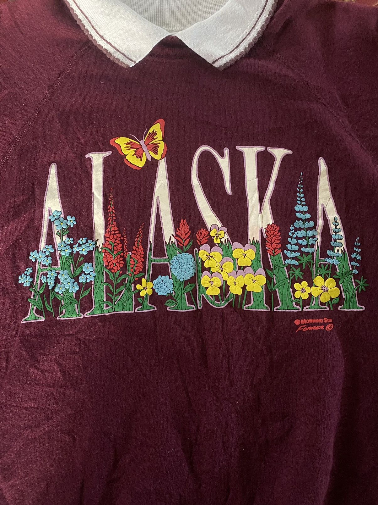 Hanes 🔥RARE🔥Vintage Sweatshirt Morning Sun Floral Size US XL / EU 56 / 4 - 3 Thumbnail