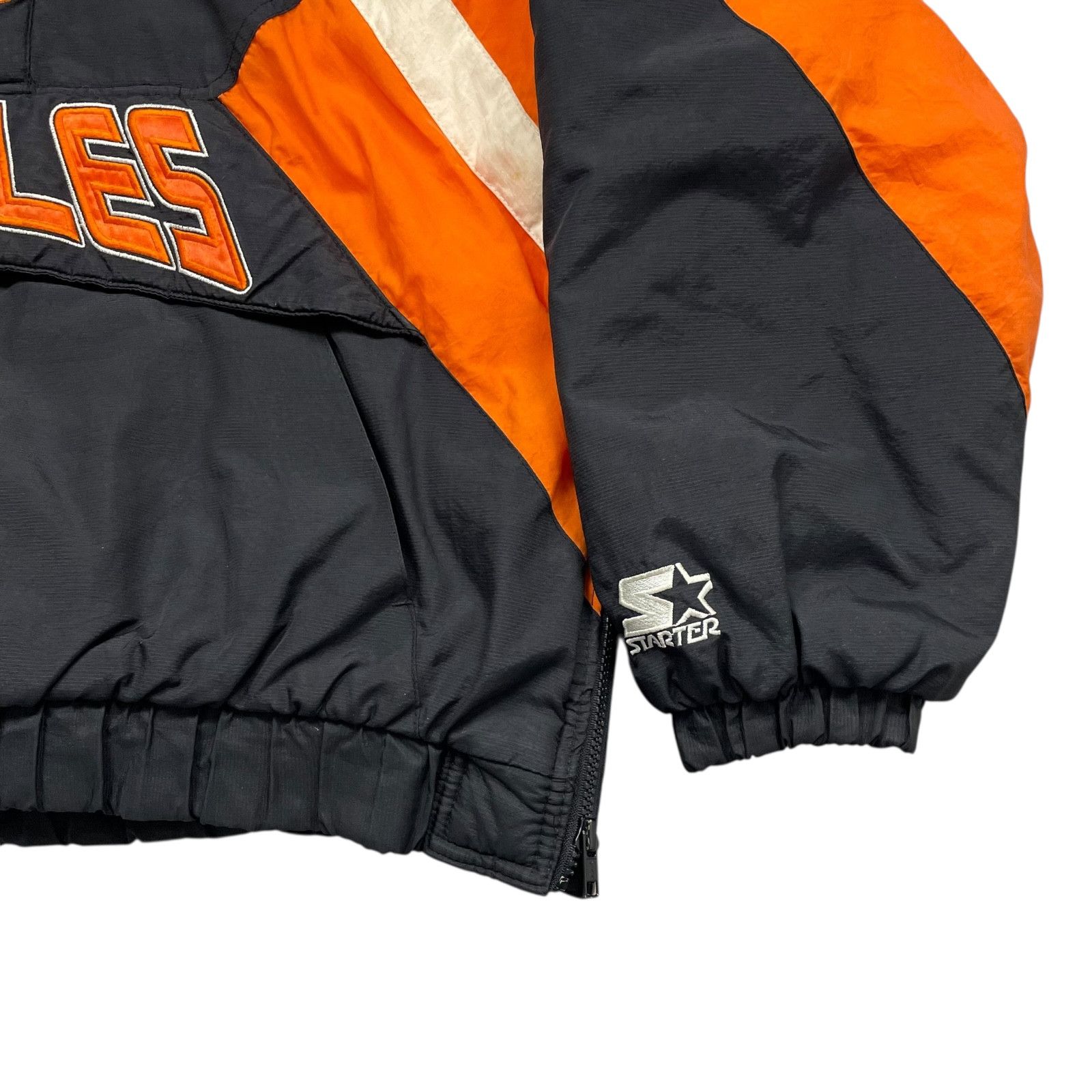 MLB VTG 90s BALTIMORE ORIOLES STARTER HOODED PUFFER JACKET Size US L / EU 52-54 / 3 - 5 Thumbnail