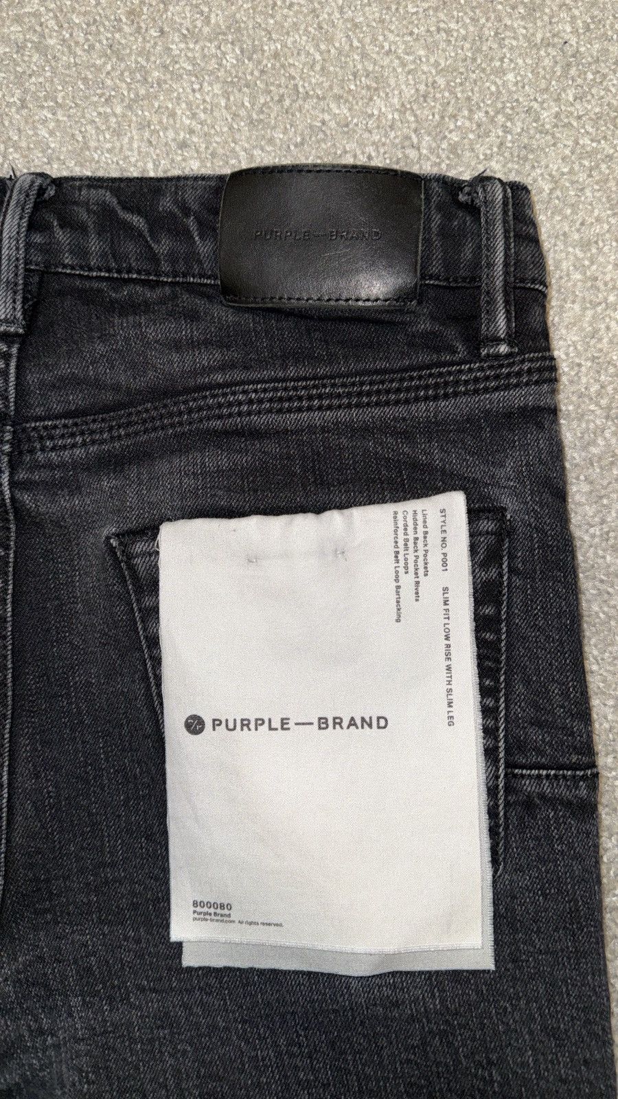 Purple Brand Purple Brand P001 Black Skinny Jeans | 29 | Tags + Receipt Size US 29 - 4 Thumbnail
