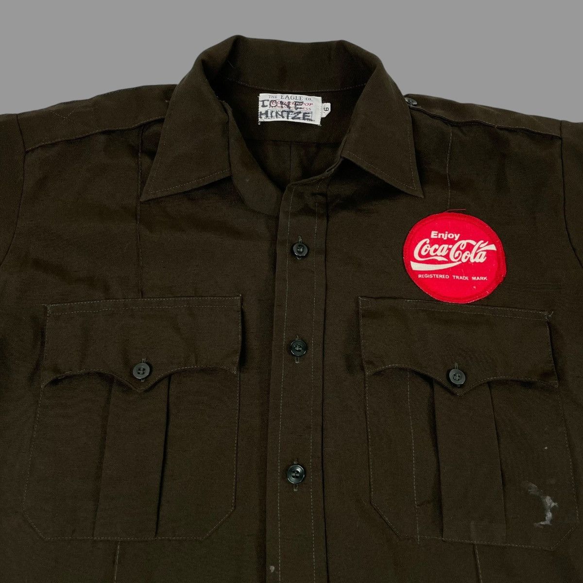Coca Cola × Vintage Vintage 1970s Coca Cola button up shirt Size US L / EU 52-54 / 3 - 4 Thumbnail