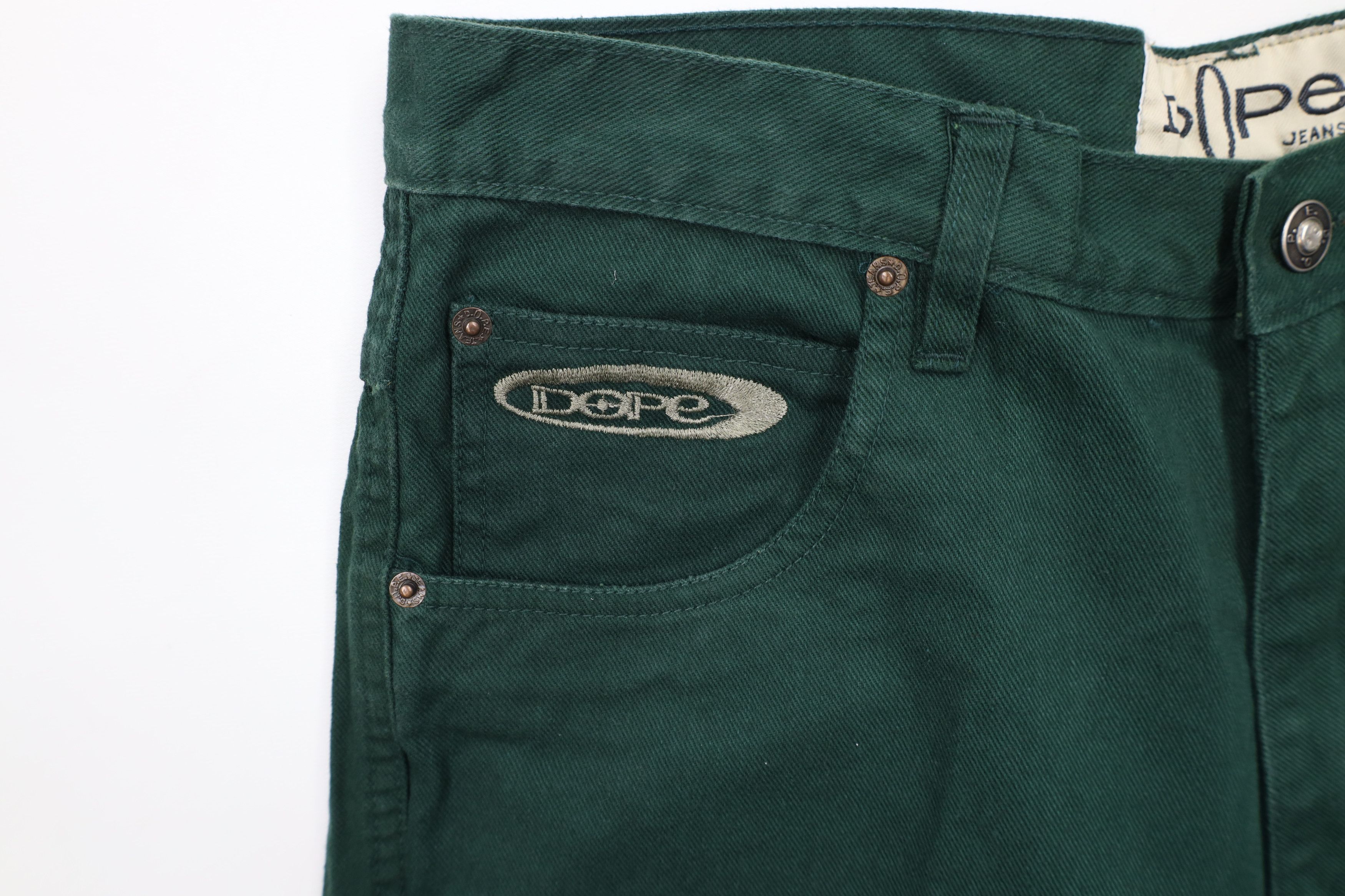 Vintage Deadstock Vintage 90s Streetwear Denim Shorts Jorts Green Size US 34 / EU 50 - 5 Thumbnail