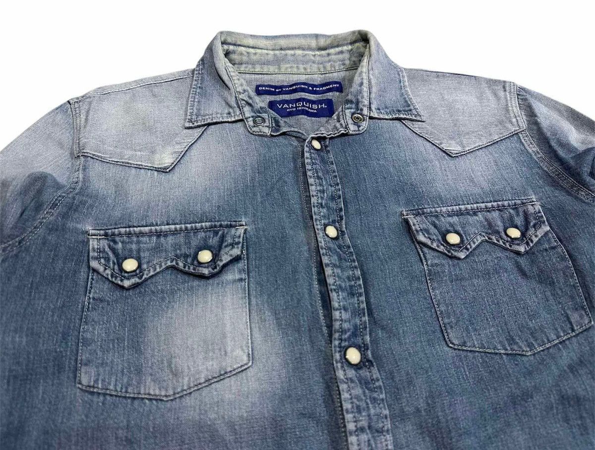 🔥Archived Vanquish x Fragment Design Denim Western Shirt