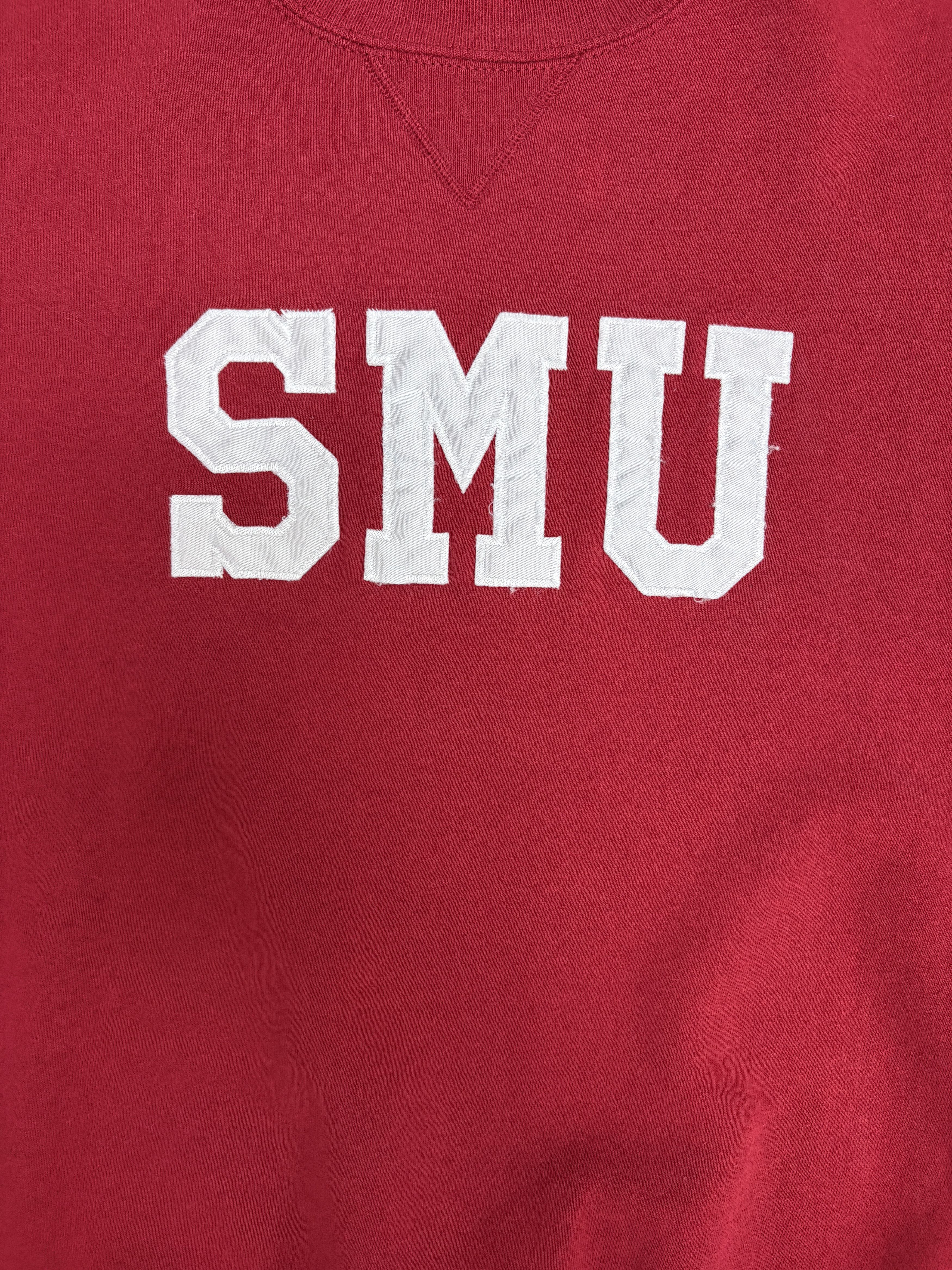 Russell Athletic SMU Mustangs Vintage Red Crewneck Sweater Size US XL / EU 56 / 4 - 2 Thumbnail