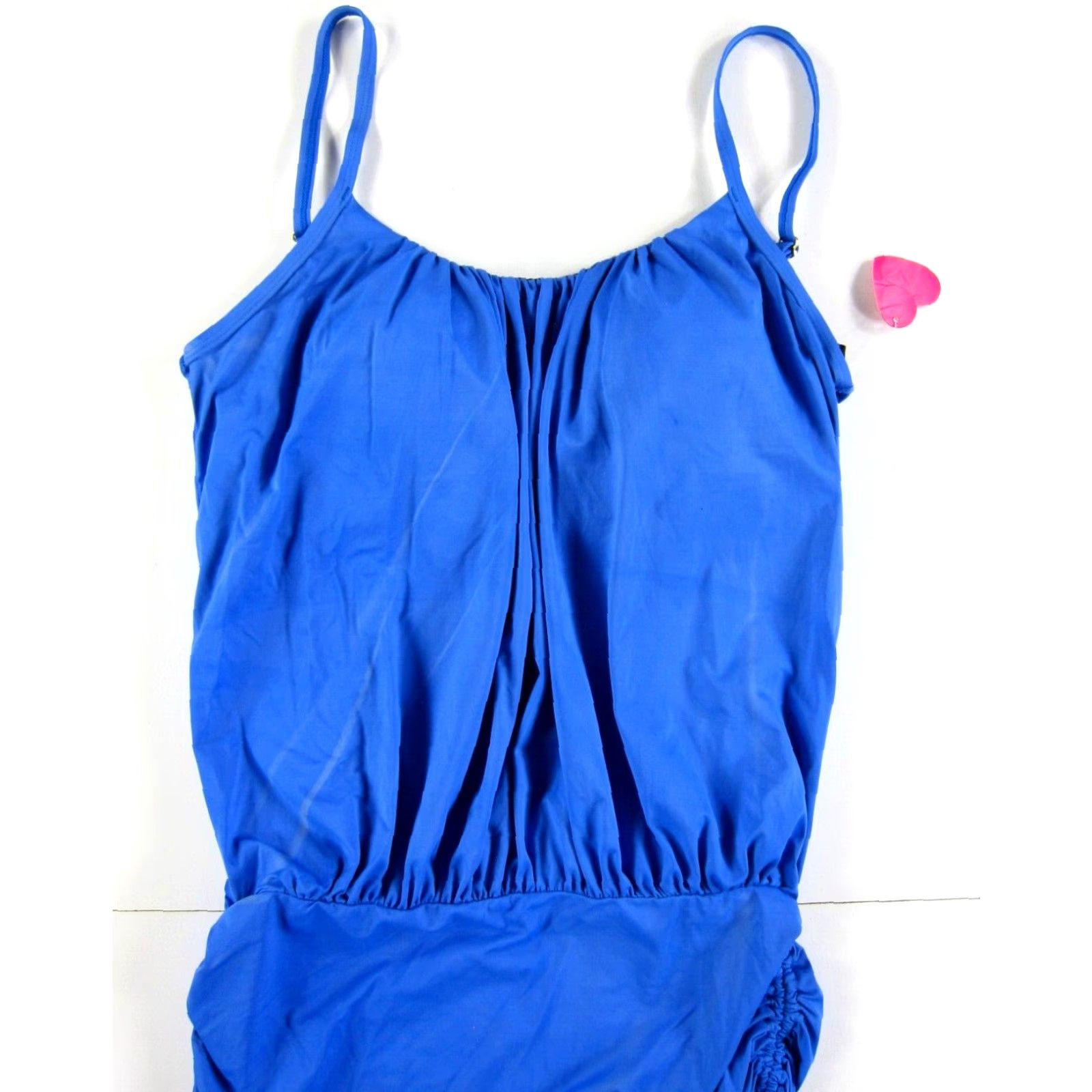 Vintage NWT Love My Curves Blue Tie Dye Tummy Control Cover Up Long Tankini Swim Top 14 Size XL / US 12-14 / IT 48-50 - 7 Thumbnail