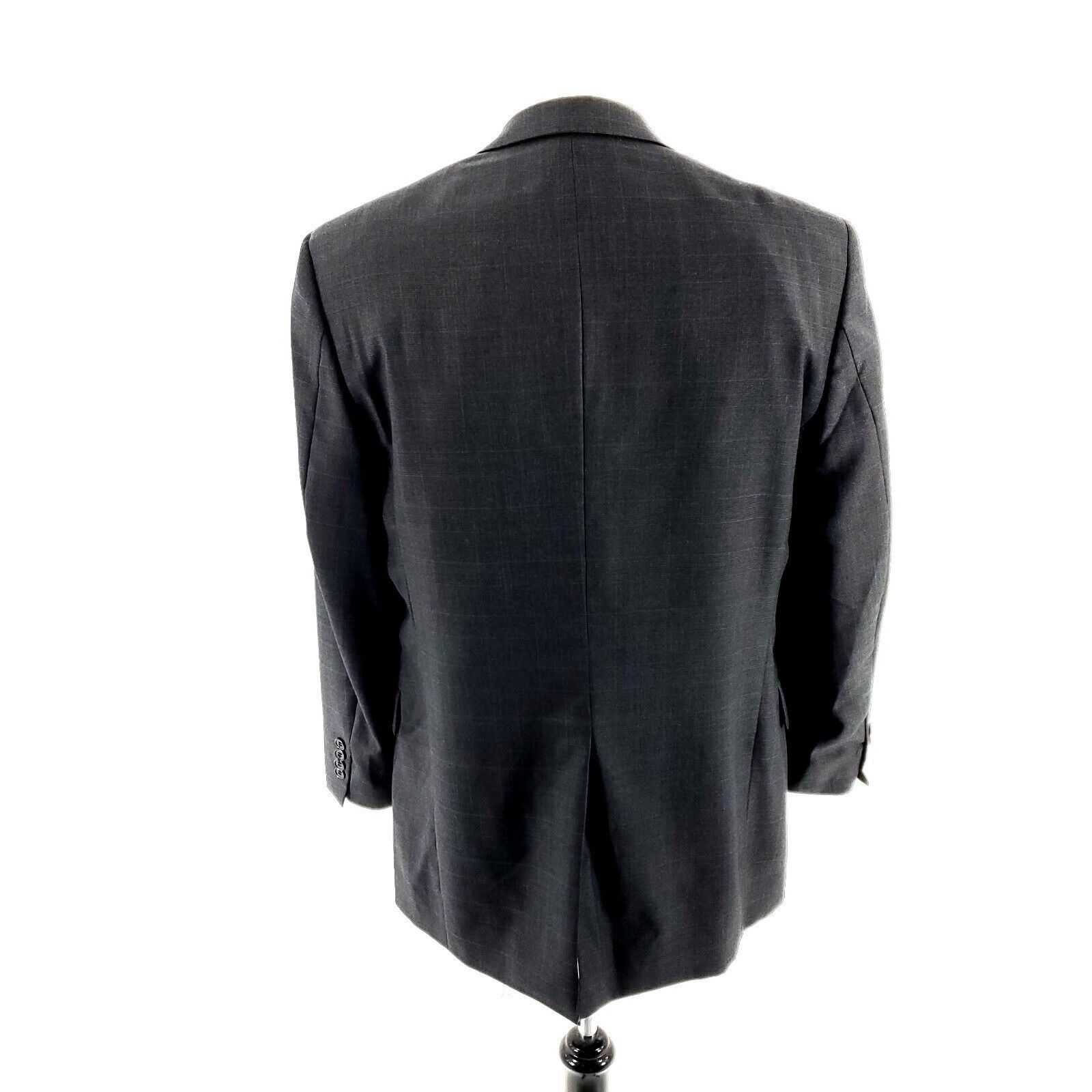 Hart Schaffner Marx Hart Schaffner Marx Wool 2 Button 2 Piece Suit 40R Gray Chec Size 40R - 6 Thumbnail