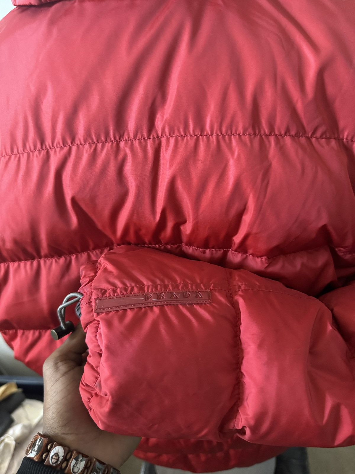 Prada Prada Sport Linea Rossa down-filled two-tone puffer jacket Size US M / EU 48-50 / 2 - 12 Thumbnail