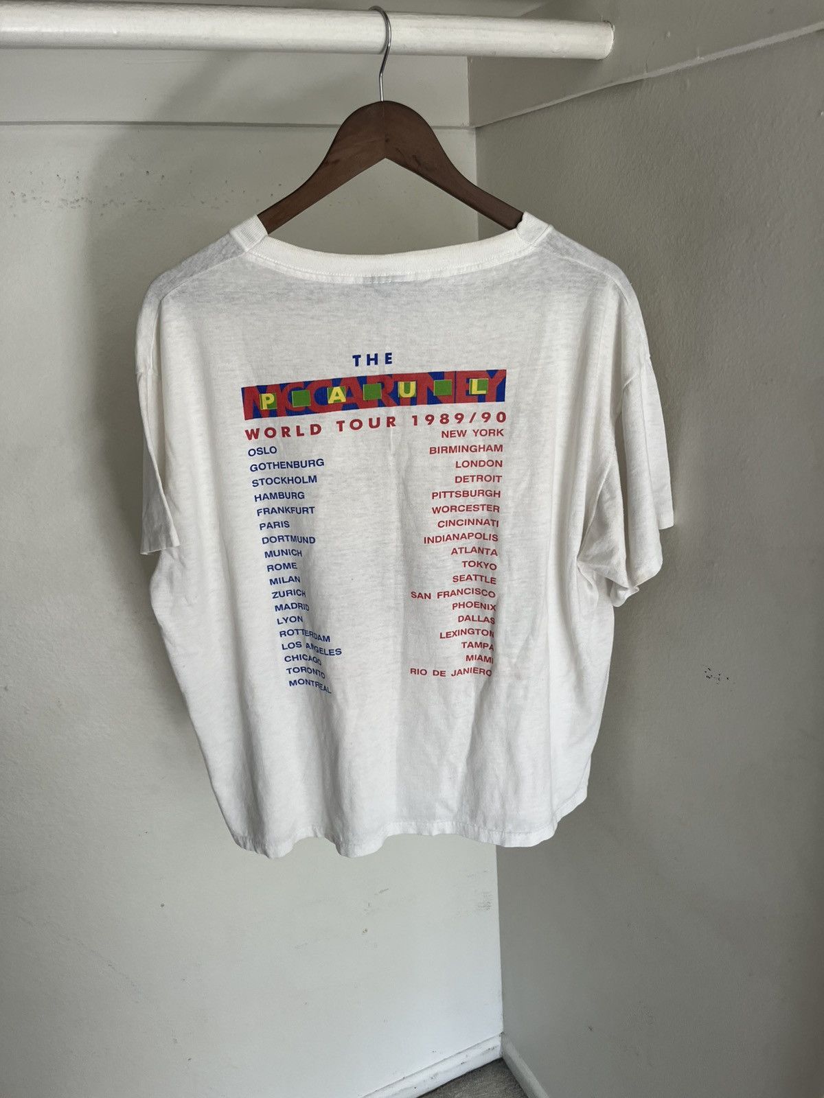 Band Tees × Vintage Vintage Paul McCartney Tour shirt Size US L / EU 52-54 / 3 - 2 Thumbnail