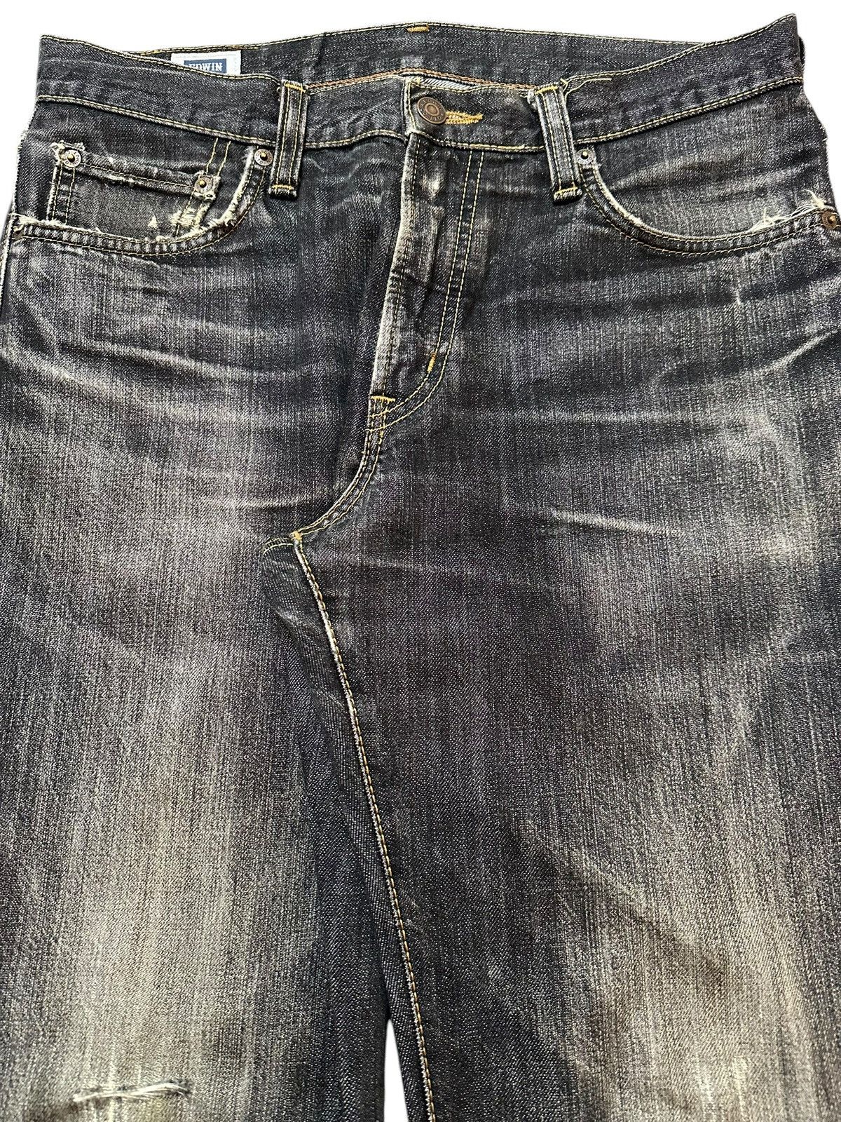Edwin Vintage Japan Edwin 403 Faded Wash Style Loose Jeans Size US 32 / EU 48 - 4 Thumbnail