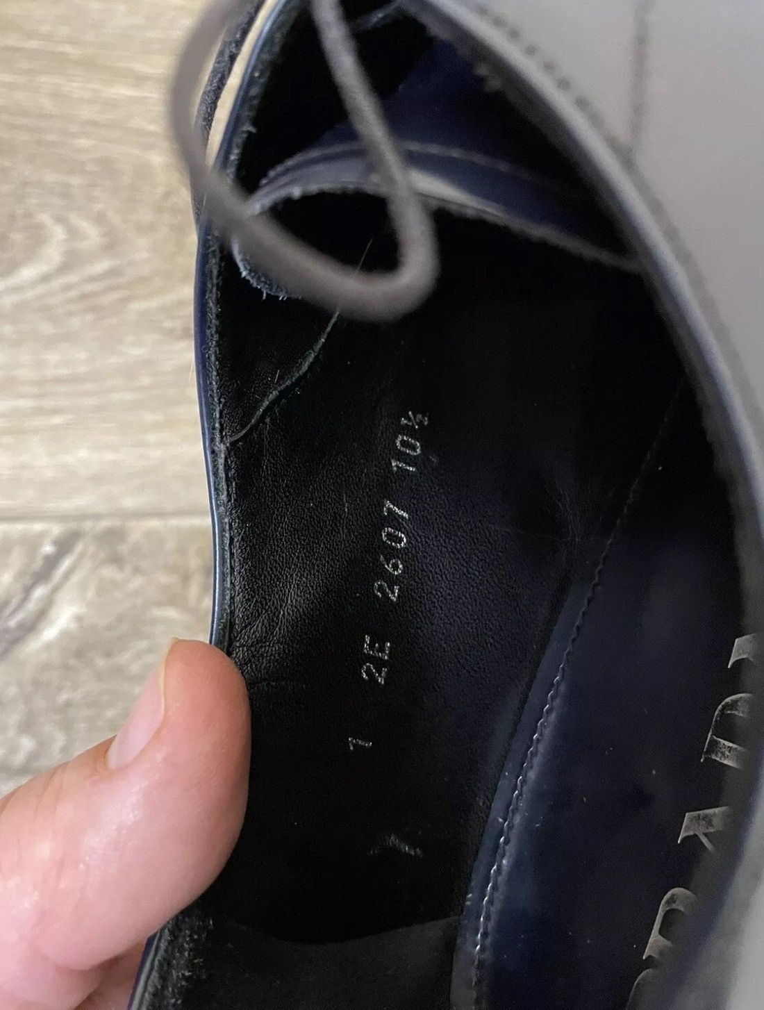 Prada Prada size 12 US dark blue Size US 12 / EU 45 - 7 Thumbnail
