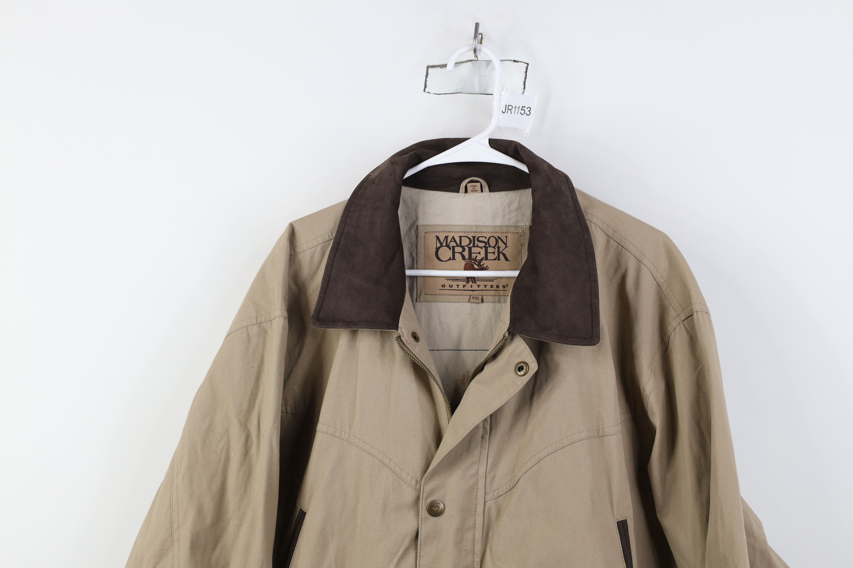 Vintage Vintage 90s Y2K Streetwear Leather Trim Parka Barn Jacket Size US XXL / EU 58 / 5 - 2 Thumbnail