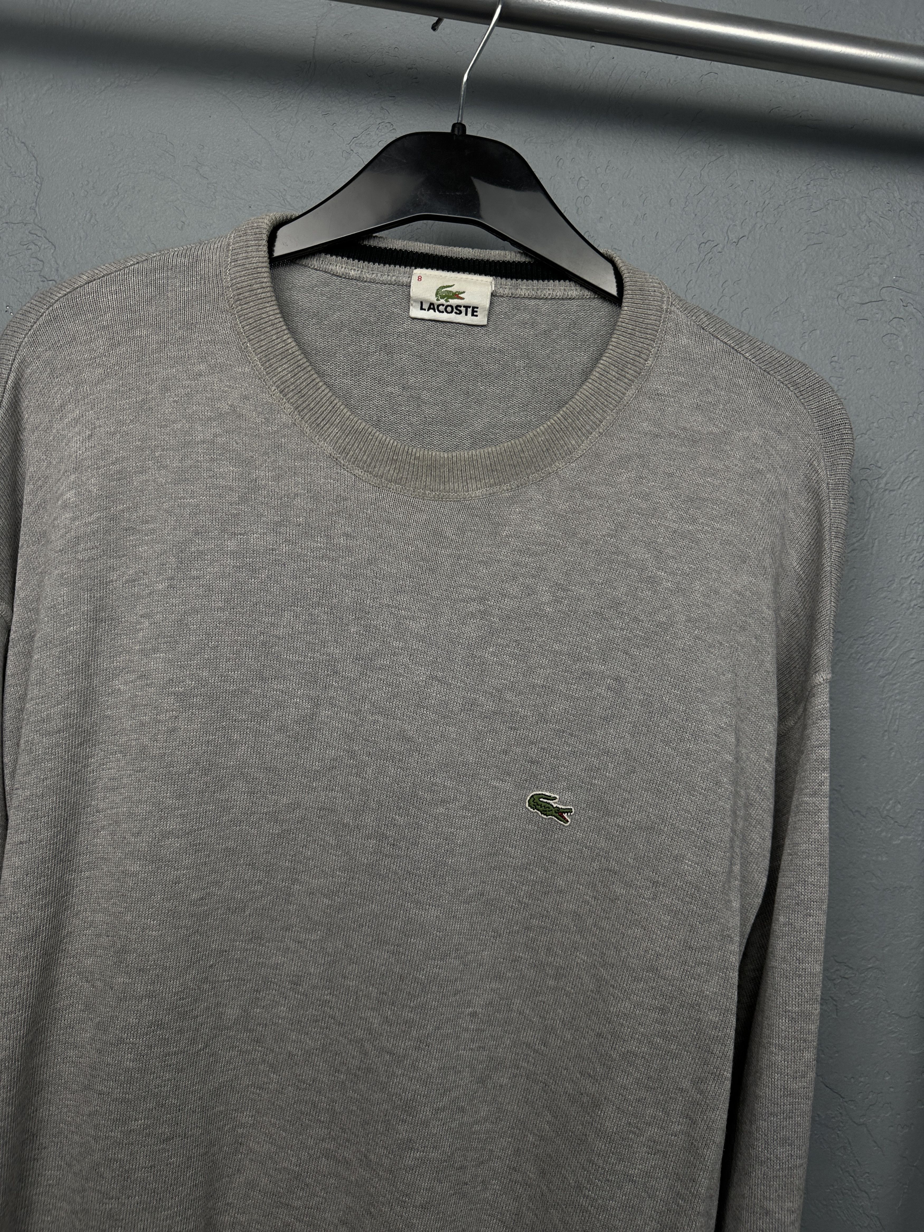 Lacoste Lacoste Vintage Mens Crew Neck Knit Sweater Size US XXL / EU 58 / 5 - 2 Thumbnail