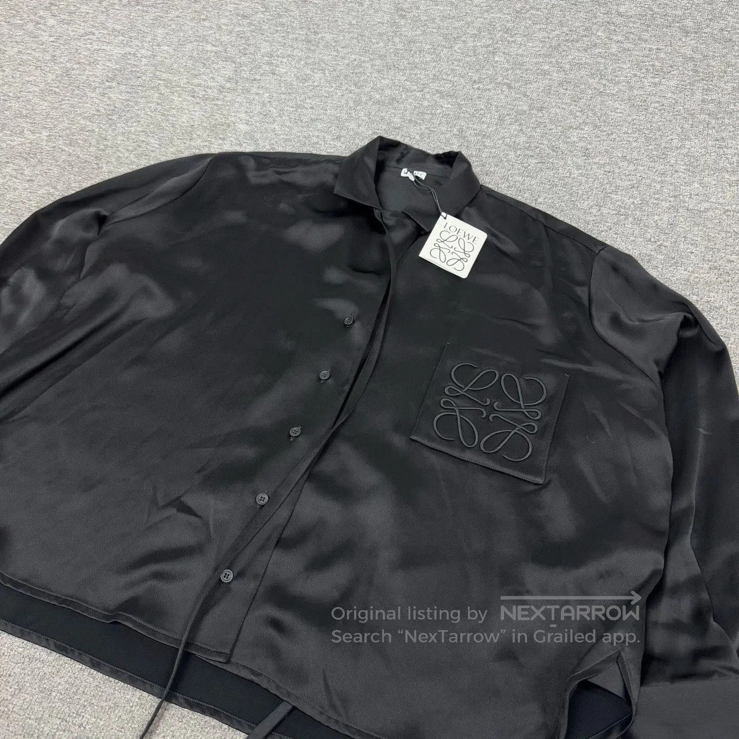 Loewe Loewe Logo Black Silk Long. Size S / US 4 / IT 40 - 5 Thumbnail