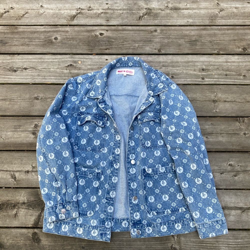 Maje Rare Maje X Sailor Moon Bmoon Monogram Denim Jacket Size 40 Size L / US 10 / IT 46 - 6 Thumbnail