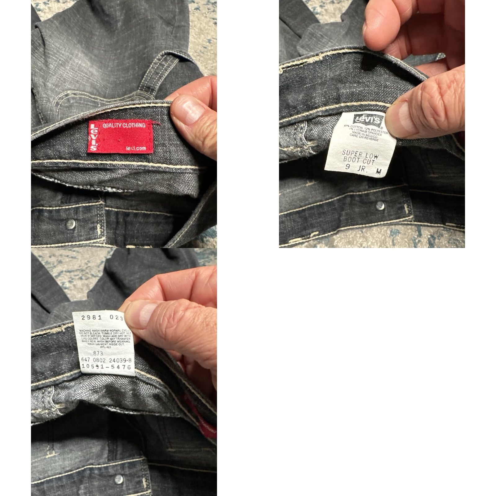 Levi's VINTAGE Levi’s Jeans Womens Bootcut Gray Dark Wash 9 Regular 32in Inseam 29in Denim Zip Mens Womens Girls? Size 30" / US 8 / IT 44 - 8 Thumbnail