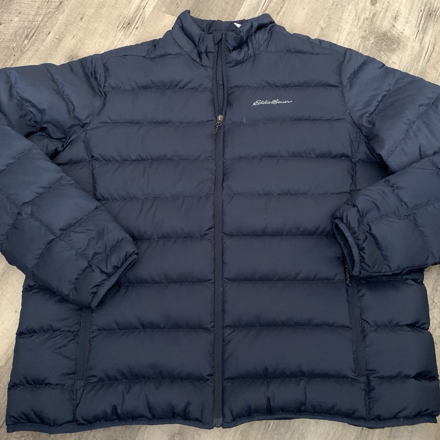 Eddie Bauer Eddie Bauer EB650 Down Puffer Jacket Mens 2XL Navy Blue Packable Stand-Up Collar Regular Fit Size US XXL / EU 58 / 5 - 7 Thumbnail