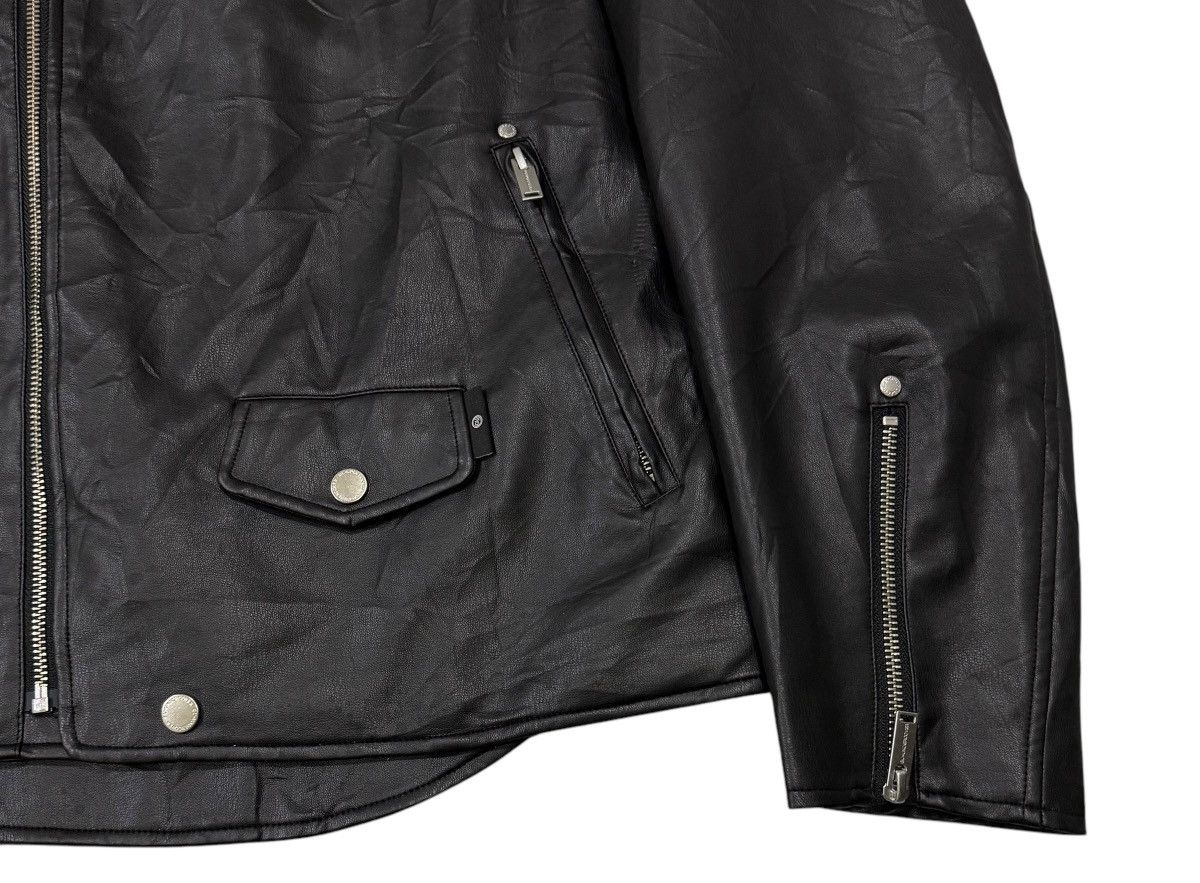 Undercover Vintage Undercover X GU Double Collar Faux Leather Jacket Size US M / EU 48-50 / 2 - 4 Thumbnail