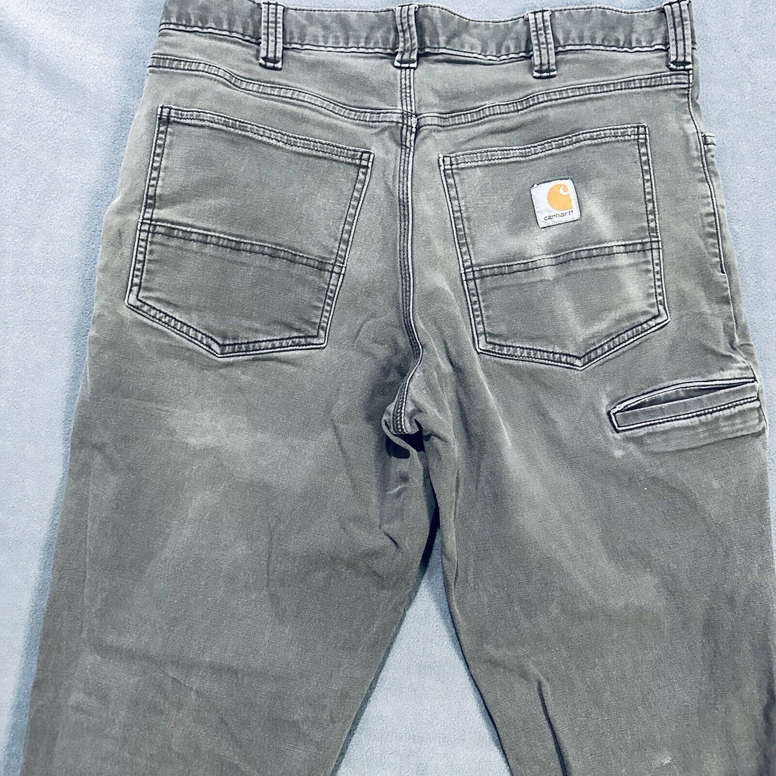 Carhartt Carharrt Pants 33xx34 Carpenter Work Construction Gray Size US 33 - 7 Thumbnail