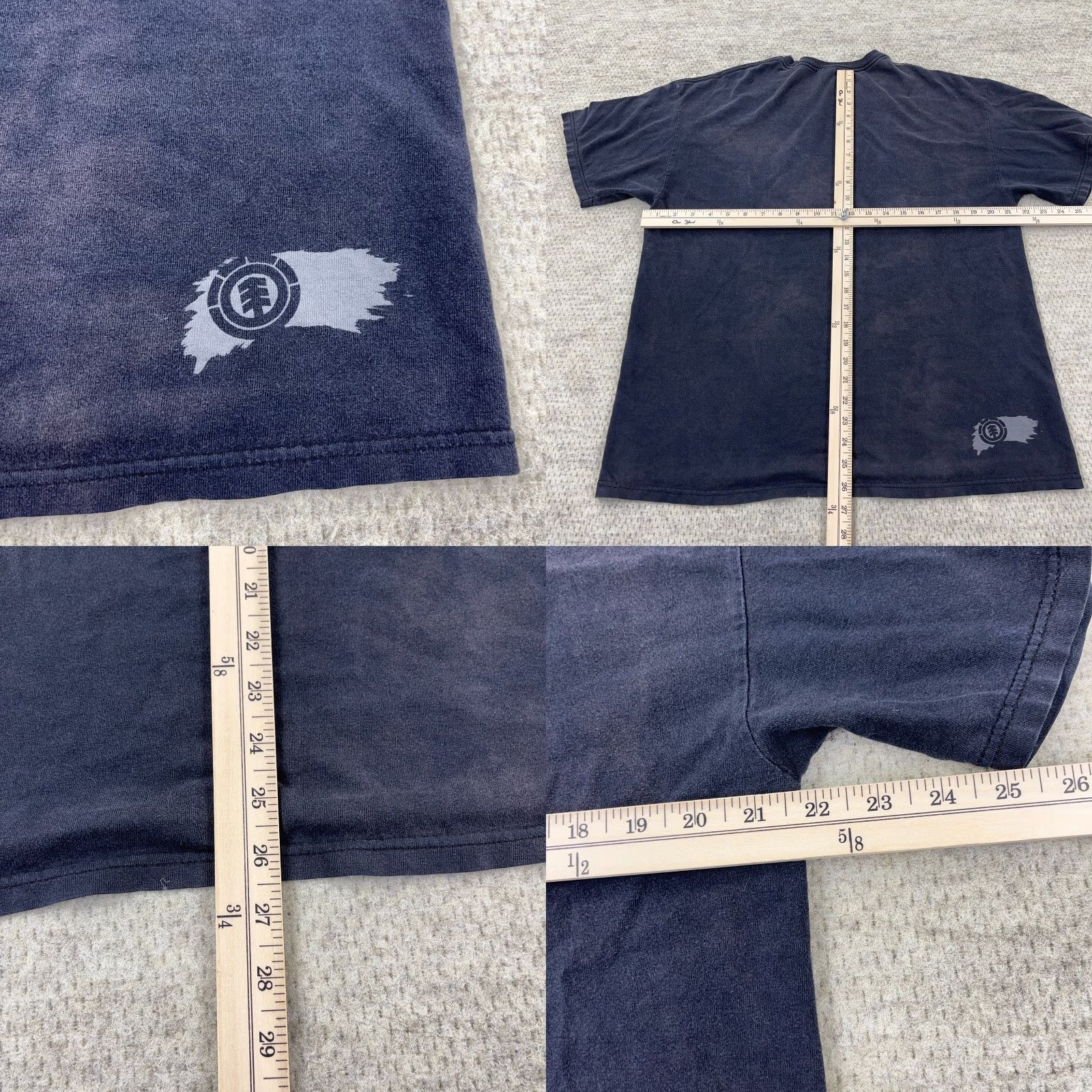 Element VINTAGE Element T-Shirt Men Large Black 80s Graphic Print Skateboarding USA Logo Short Sleeve Crew Neck Mens Large Black 80s Theme Retro Skateboard Size US L / EU 52-54 / 3 - 8 Thumbnail