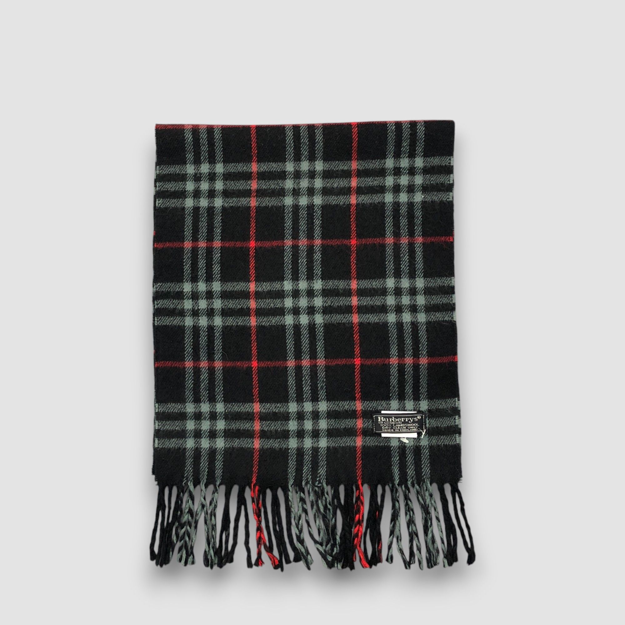 Burberry Vintage Burberry Scarf Muffler Wool Cashmere Scarves Size ONE SIZE - 2 Thumbnail