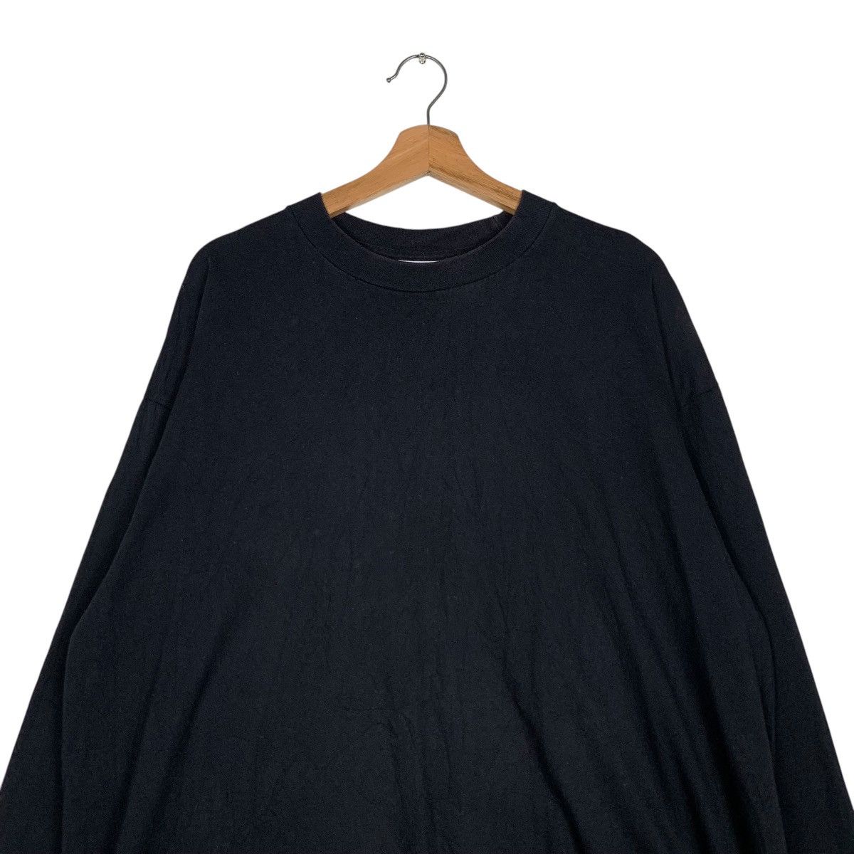 Vintage Vintage PRO CLUB Black Plain Crewneck Sweatshirt #1468-C66 Size US XXL / EU 58 / 5 - 2 Thumbnail