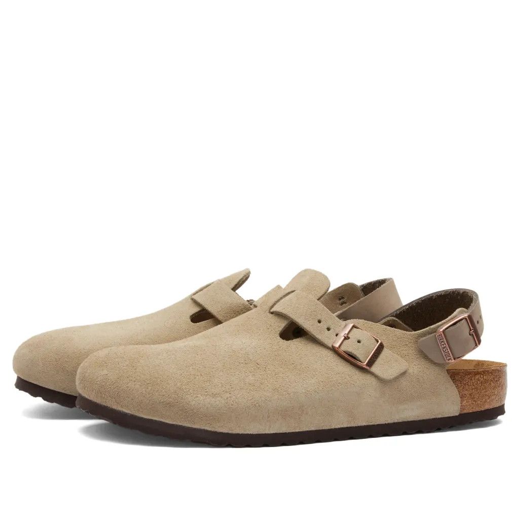 Birkenstock Birkenstock Tokio Taupe Suede 1028287 US 8 EU 41 Size US 8 / EU 41 - 1 Thumbnail
