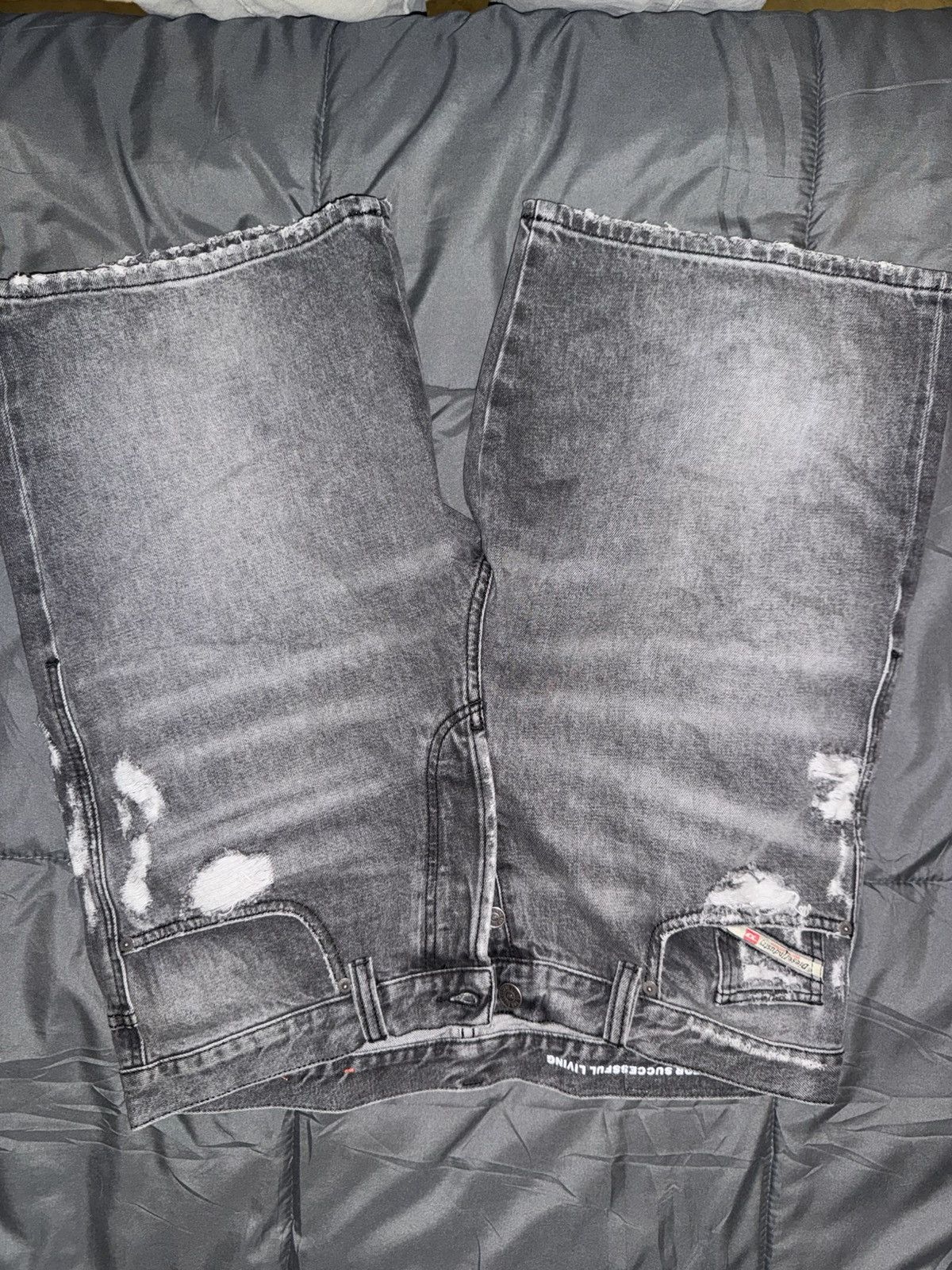 Distressed diesel shorts