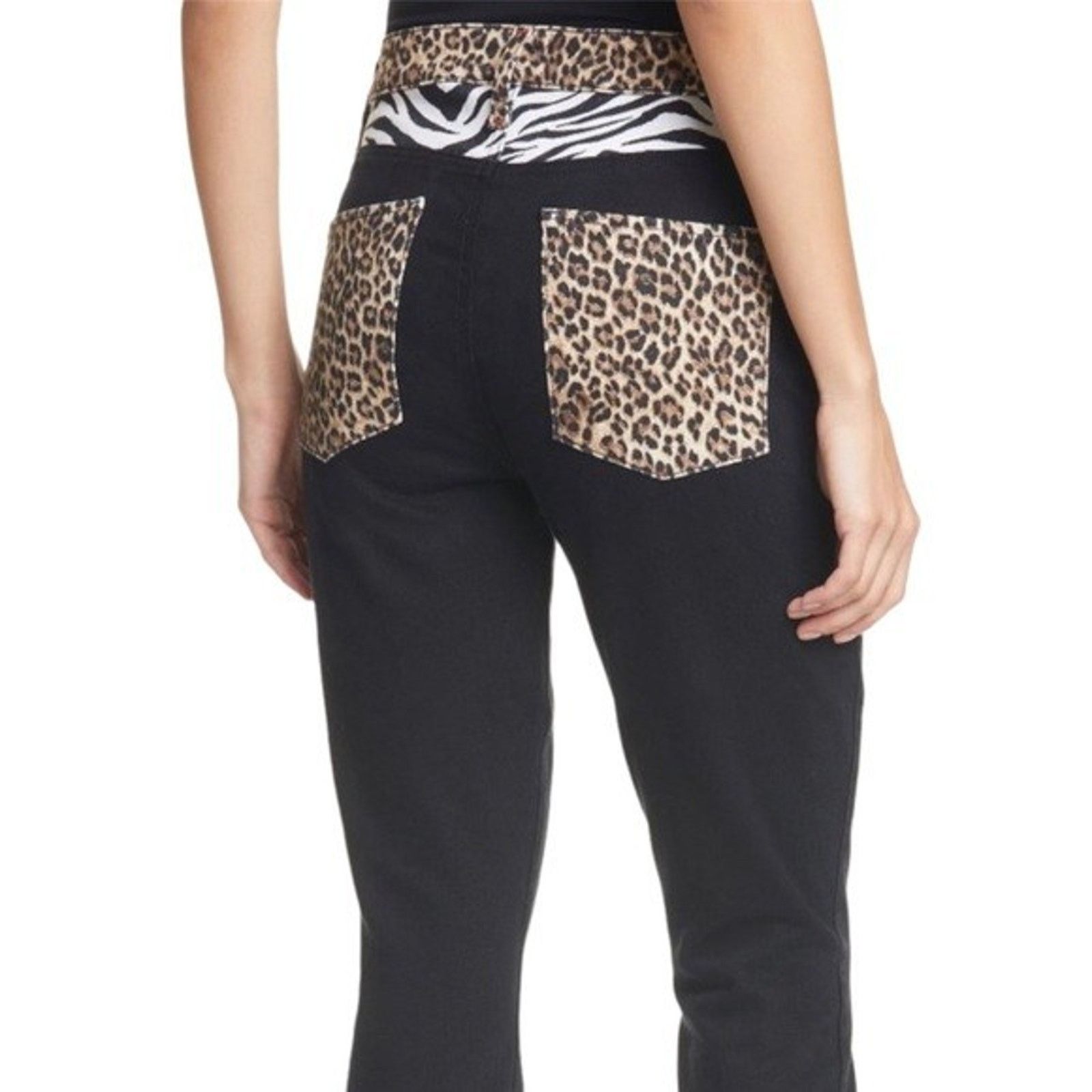 Alice + Olivia Alice + Olivia Baby Boot Animal Print QUEEN Of The Night 25 Size 25" / US 0 / IT 36 - 3 Thumbnail