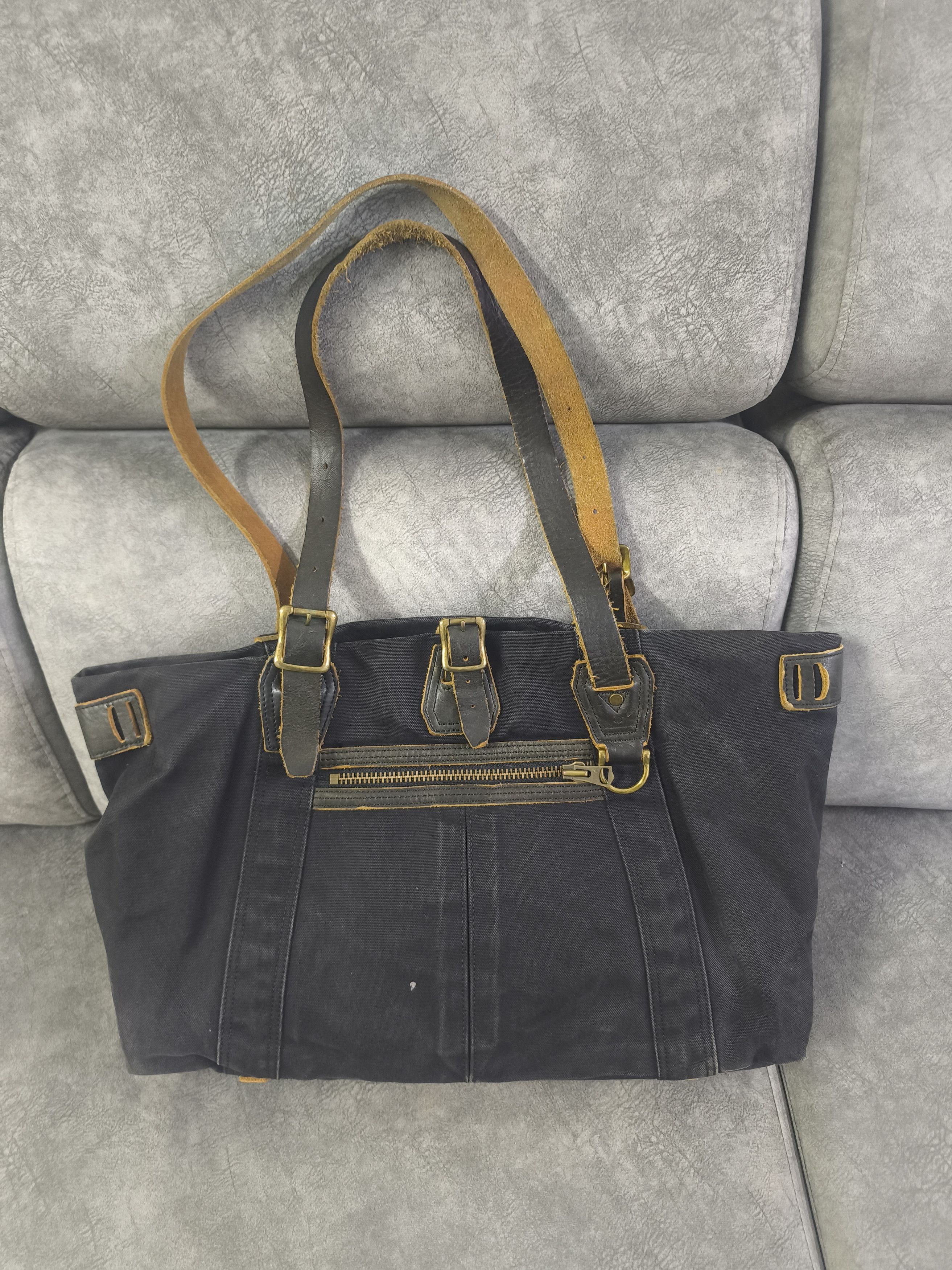Japanese Brand Masterpiece Distressed Tote Bag - Black Size ONE SIZE - 7 Thumbnail