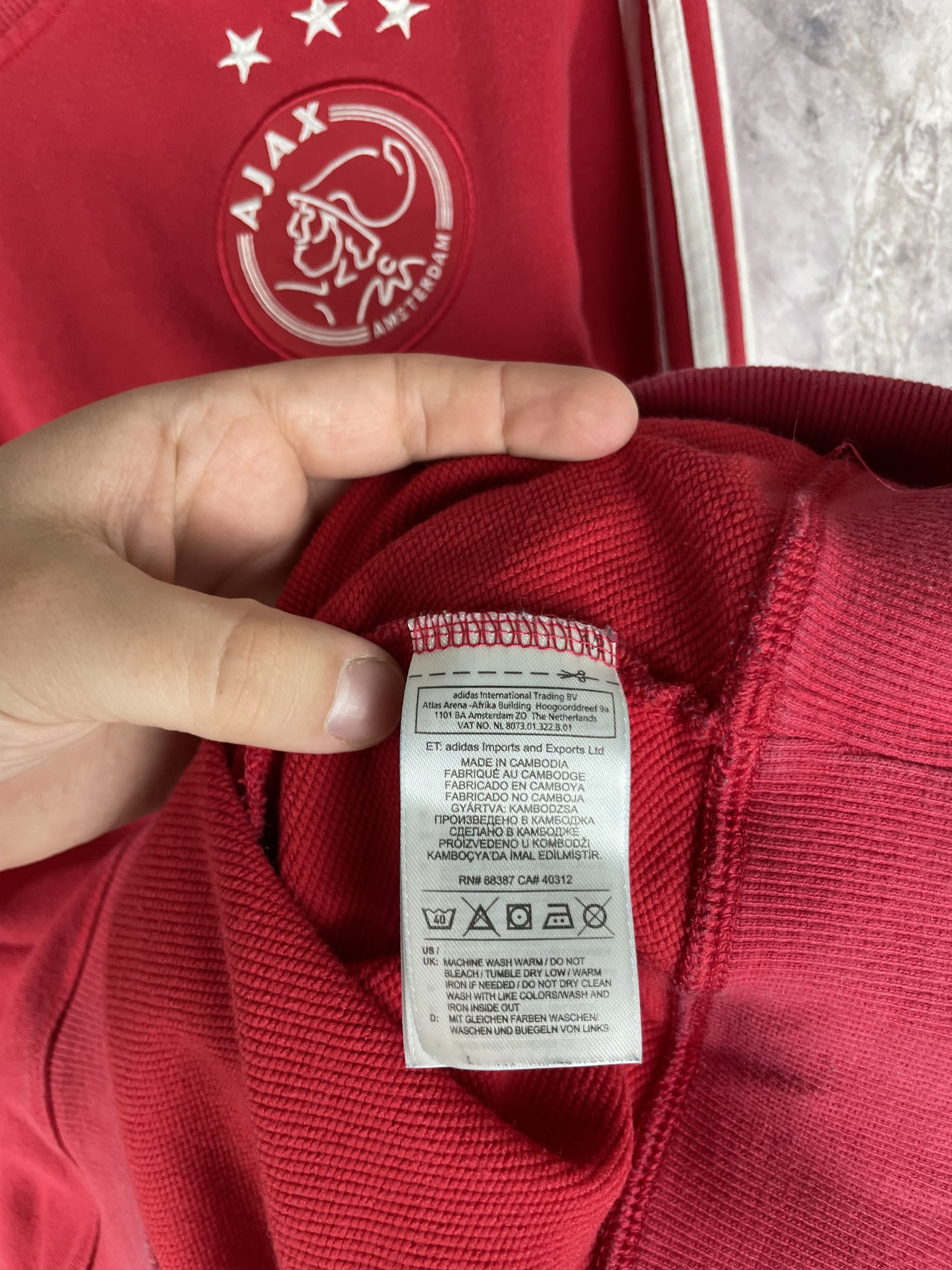 Umbro Vintage Ajax Amsterdam Football Sweatshirt Soccer Track Size US XXL / EU 58 / 5 - 6 Thumbnail