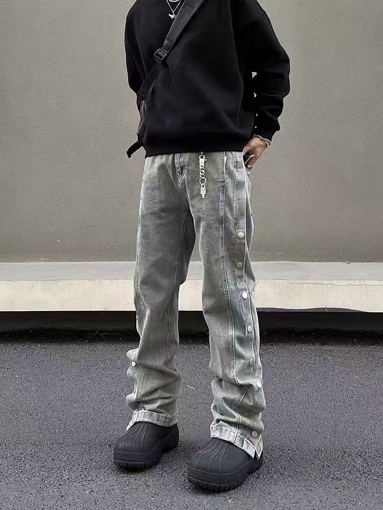 Japanese Brand × Jean side-breasted baggy jeans Size US 32 / EU 48 - 3 Thumbnail