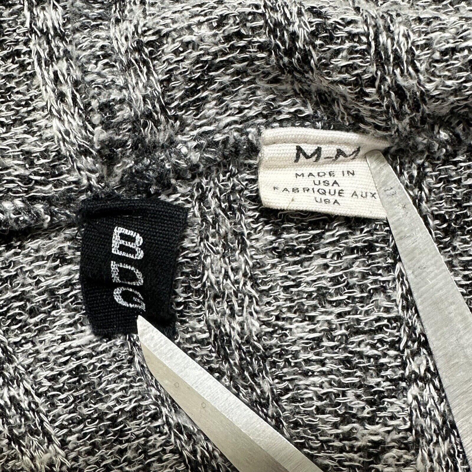 Bdg BDG Medium Heather Gray Open Front Cardigan Hooded Knit Size M / US 6-8 / IT 42-44 - 4 Thumbnail