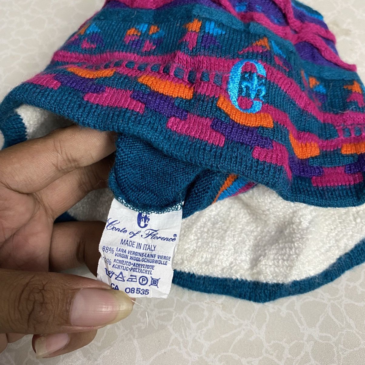 Conte of Florence × Designer conte of florence cable knit beanie hats Size ONE SIZE - 5 Thumbnail